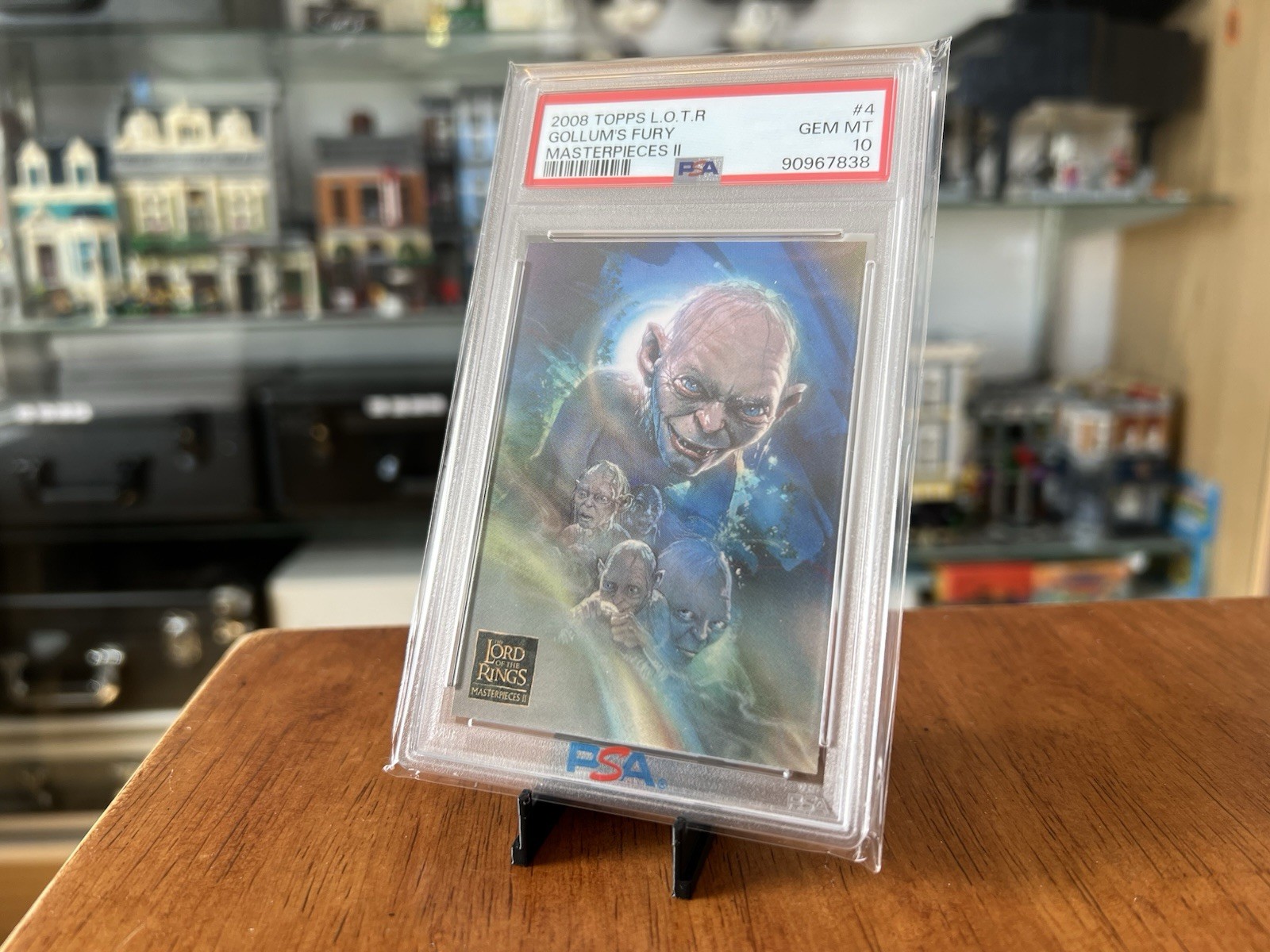 PSA 10 Gollum’s Fury 2008 Topps Masterpieces II #4 Lord of the Rings LOTR Iconic
