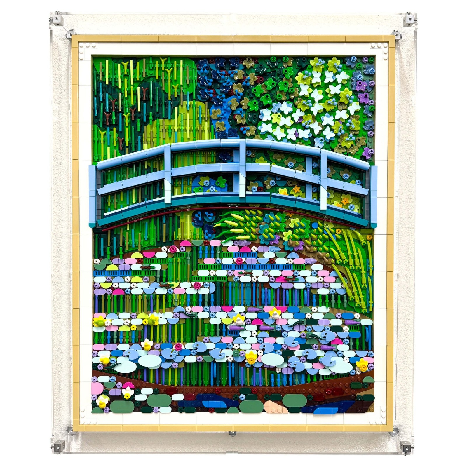 Display Case for LEGO® 31220 Art Claude Monet Bridge over a Pond of Water Lilies
