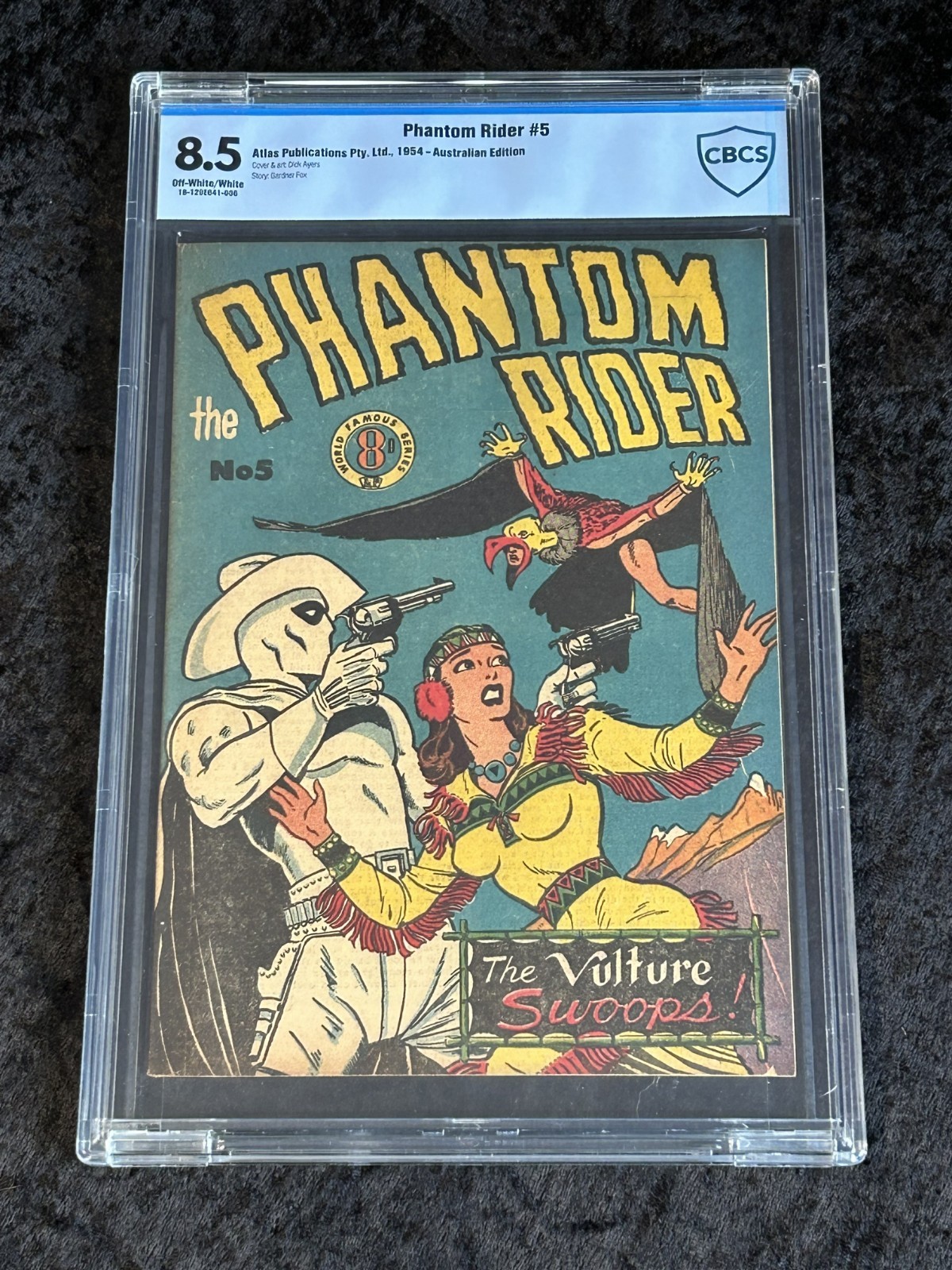 Rare Atlas Publications 1954 Australian Foreign Phantom Ghost Rider #5 CBCS 8.5