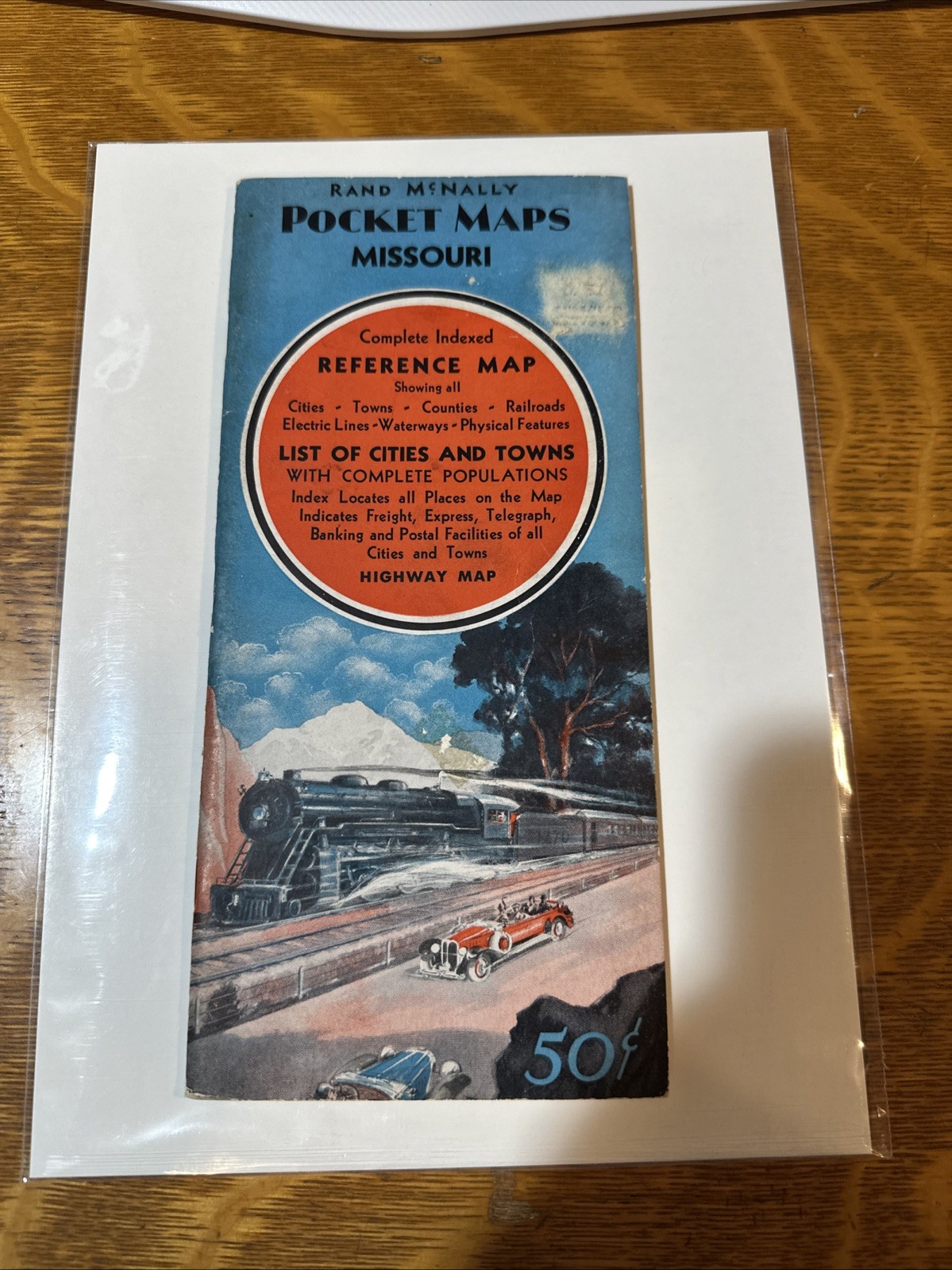 Original 1941 Rand McNally official ROAD MAP Missouri MO