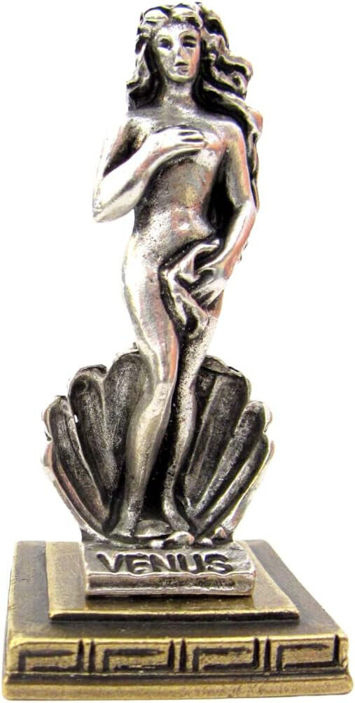 Ancient Statue Aphrodite Venus Greek Olympian God Miniature Sculpture Zamac S