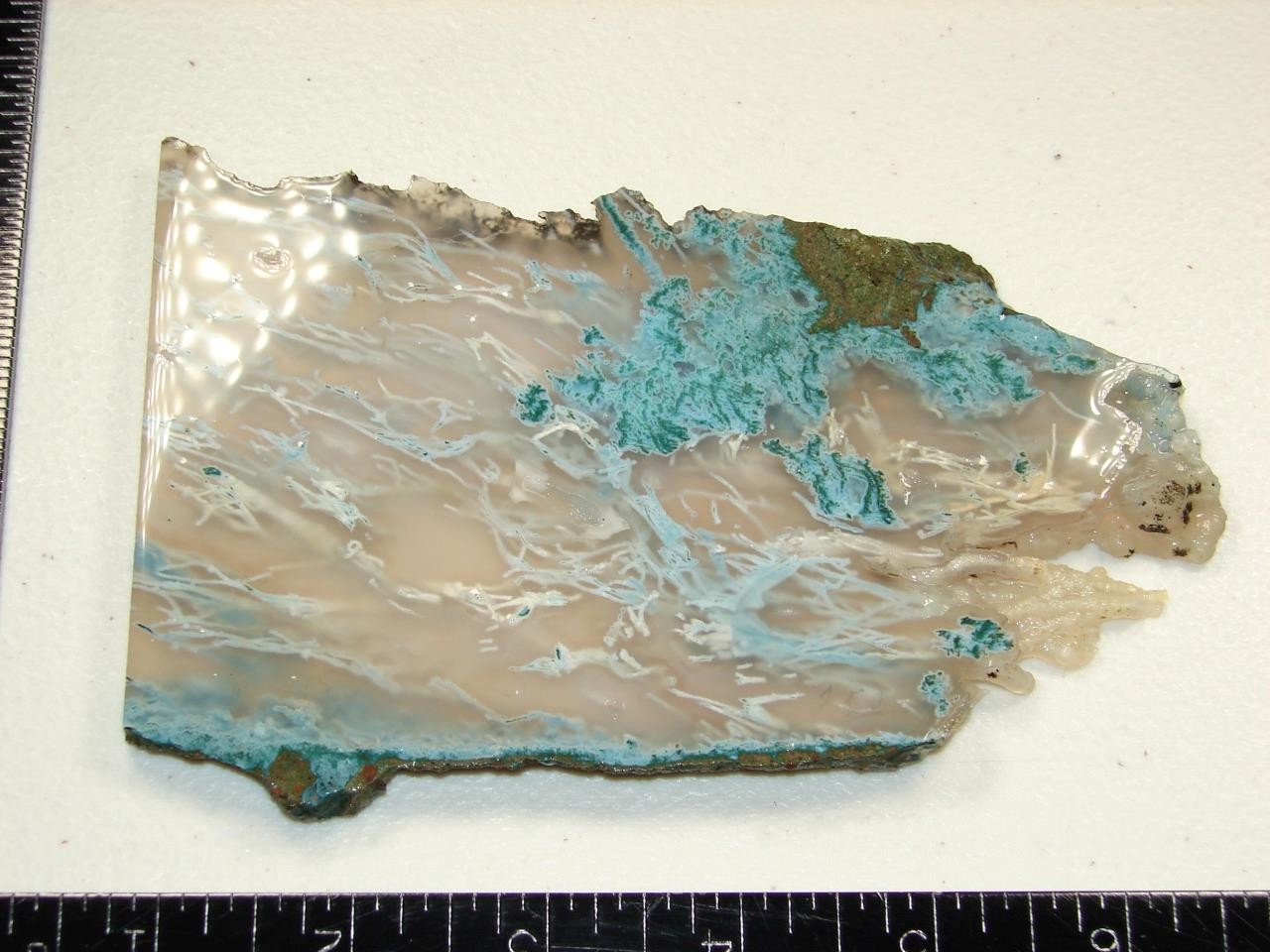 Super Rare Horse Canyon Moss Agate Slab - 177g - Old Collection from the 1950\'s