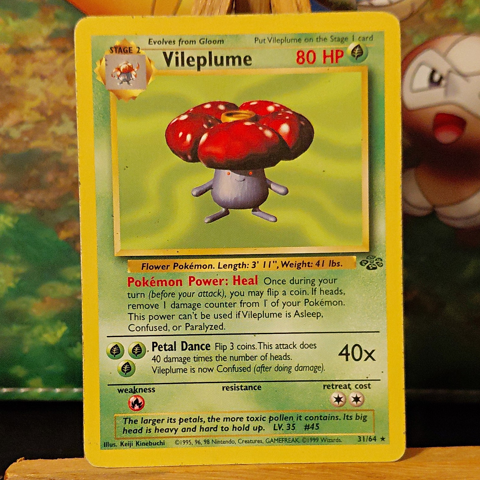 Vileplume 31/64 Jungle 1999 Unlimited - Regular Rare - English 80 HP