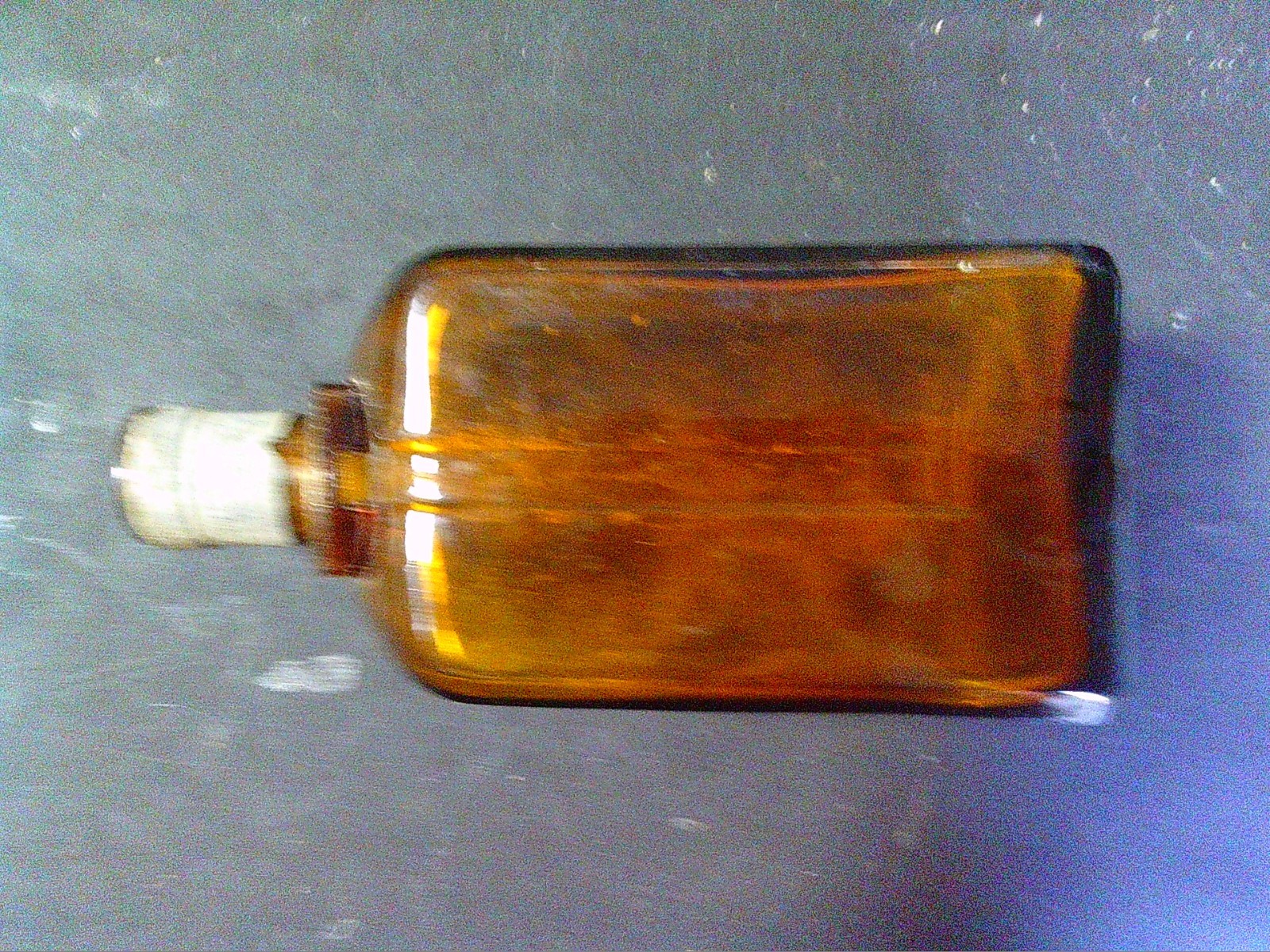 Antique Amber Glass Cointreau Liquor Bottle Vintage Embossed 