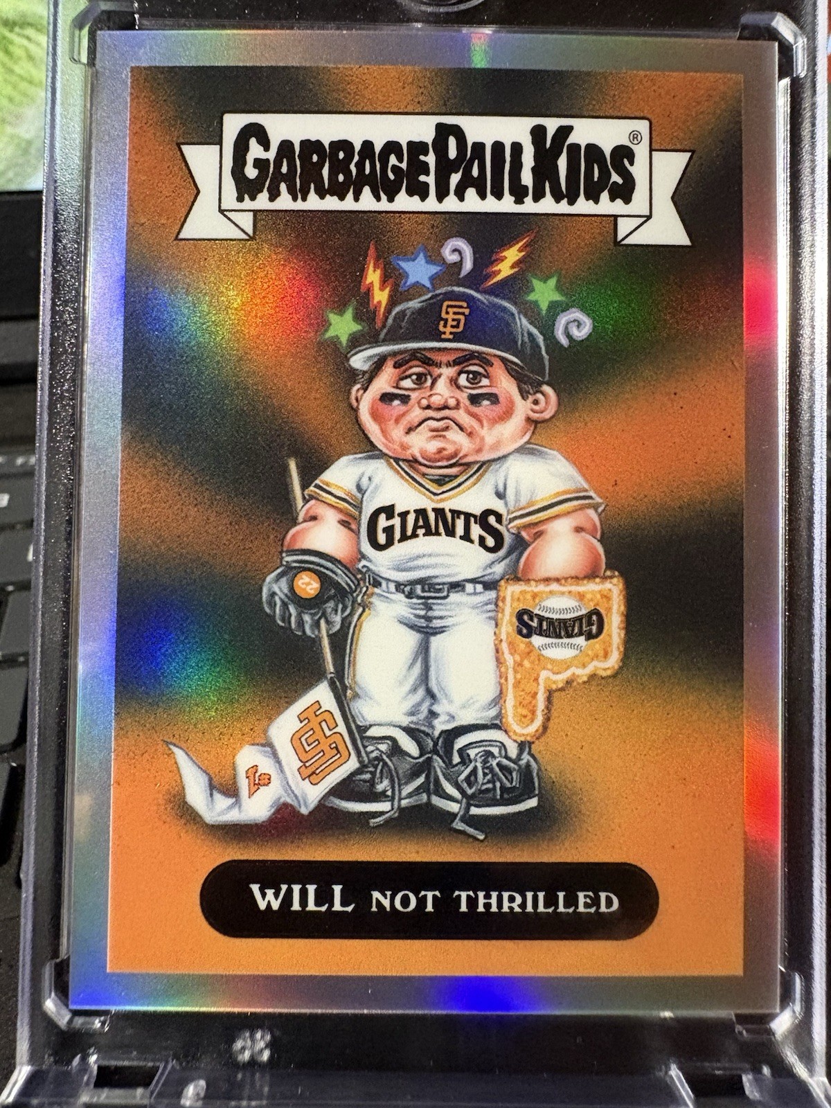 Topps Garbage Pail Kids Chrome Will Not Thrilled GPK-48 Will Clark 2026