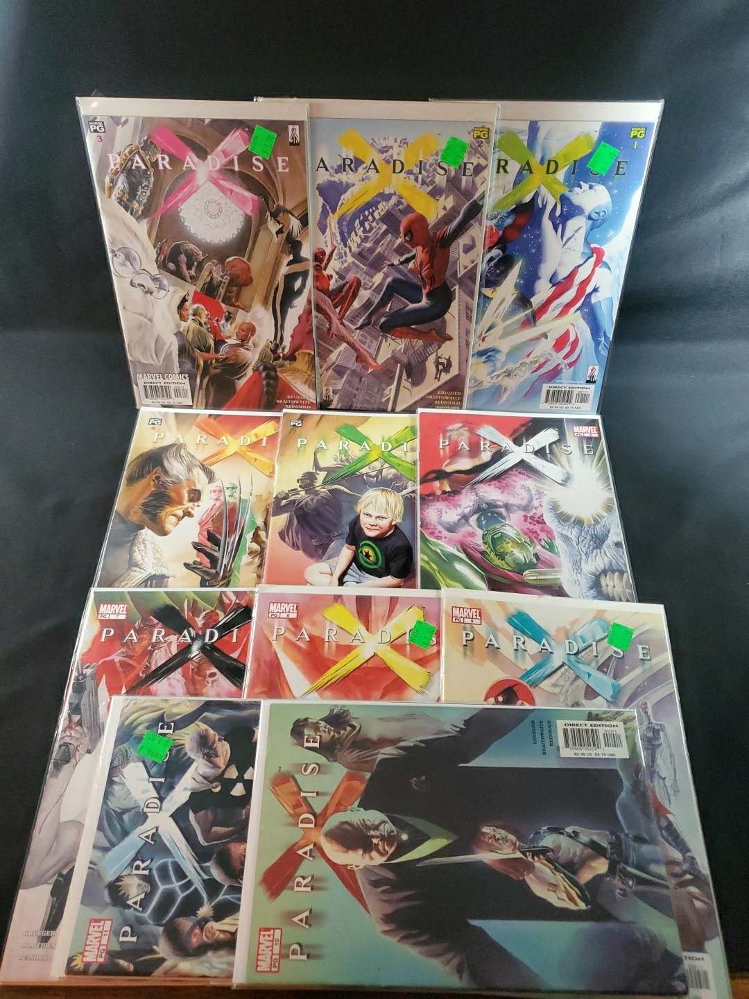 Paradise X #1-11 Run Comic Book Marvel 2002 NM Lot 13YY\'