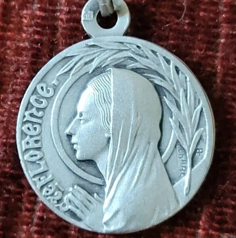 St. Florence Sterling Vintage & New Holy Medal France Catholic 