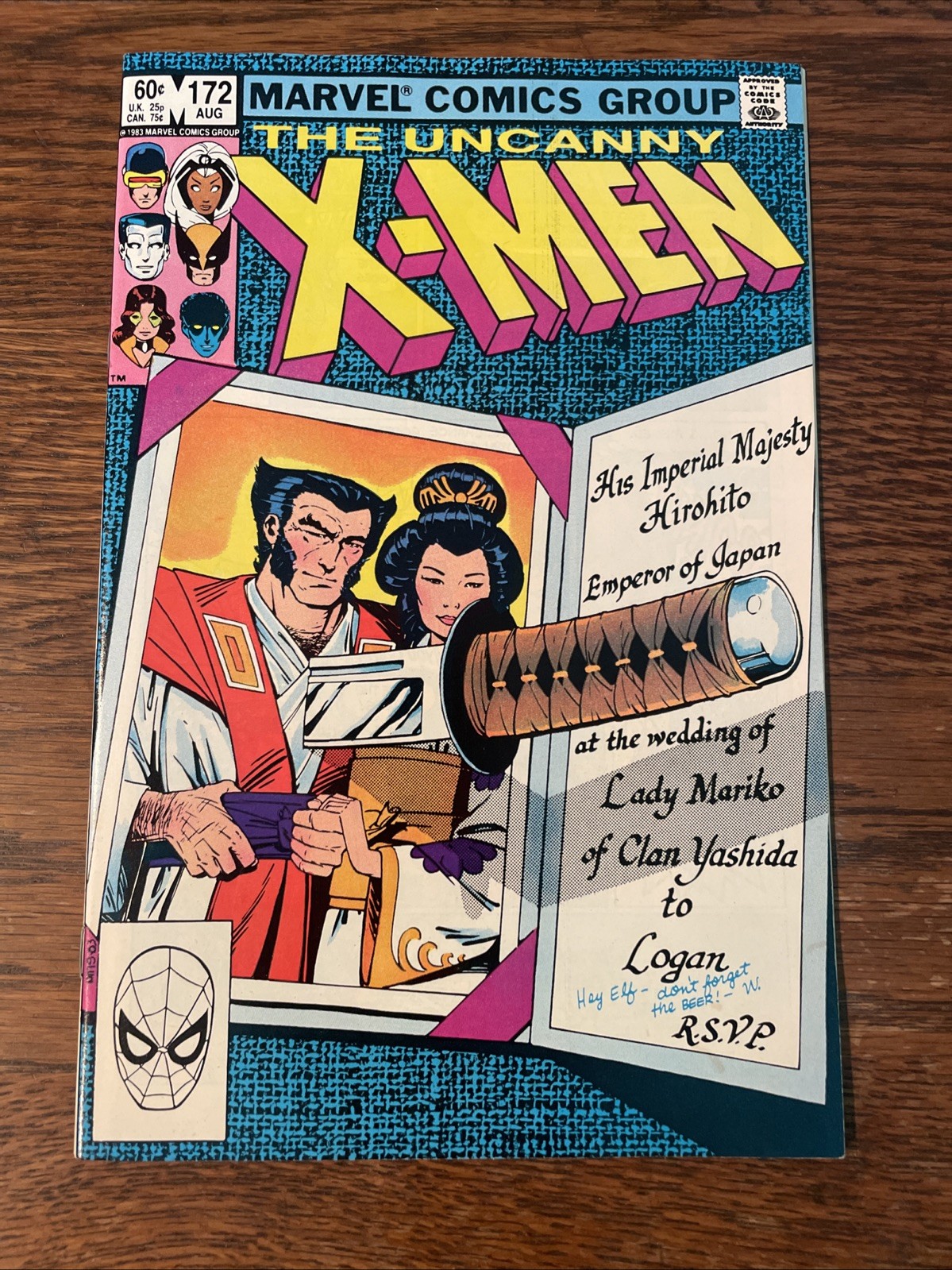 The Uncanny X-Men #172 (Marvel Comics August 1983) NM/M - Wolverine The Uncanny X-Men #172 (Marvel Comics August 1983) NM/M - Wolverine