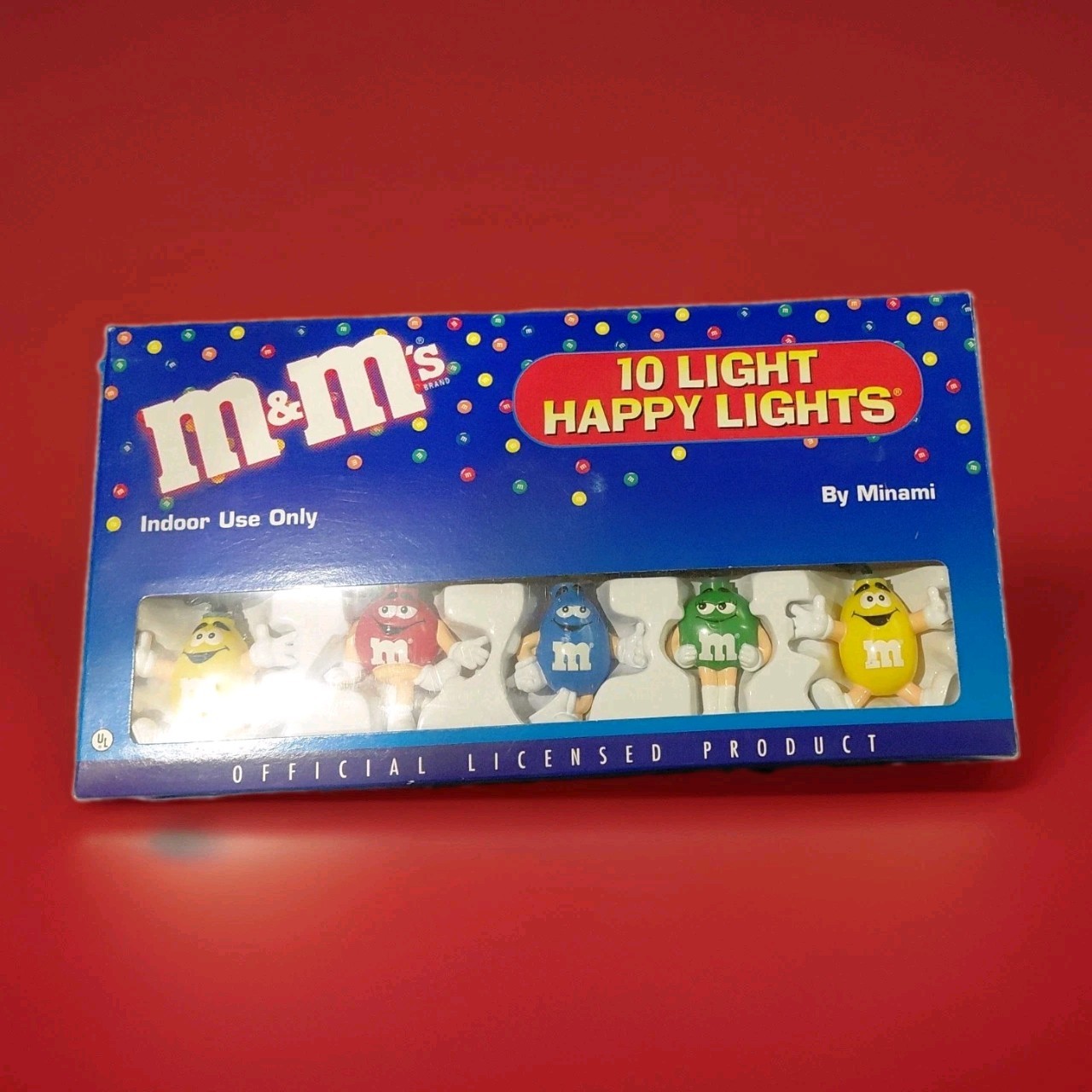 M&M\'s Red Blue Character Figurine Set Candy & Nuts Theme Collectible