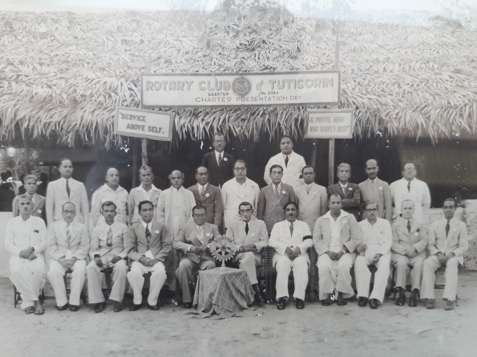 Antique Vintage South India Rotary Club Tutocorin Meeting Old Photograph - Photo