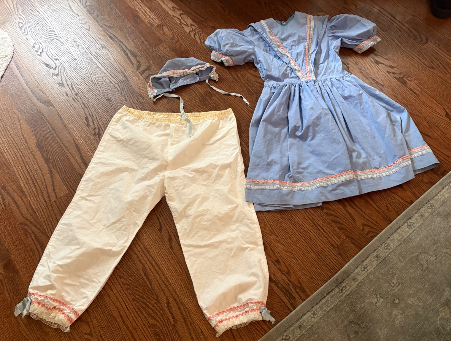 Vintage Handmade Little Bo Peep Costume - Childs Large / Adult XS
