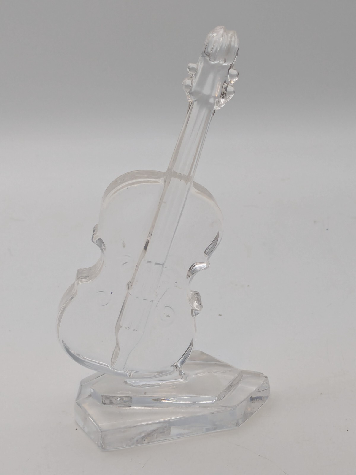 Vintage Kristalcolor Italy Crystal Mandolin Glass Figurine/Paperweight 5\