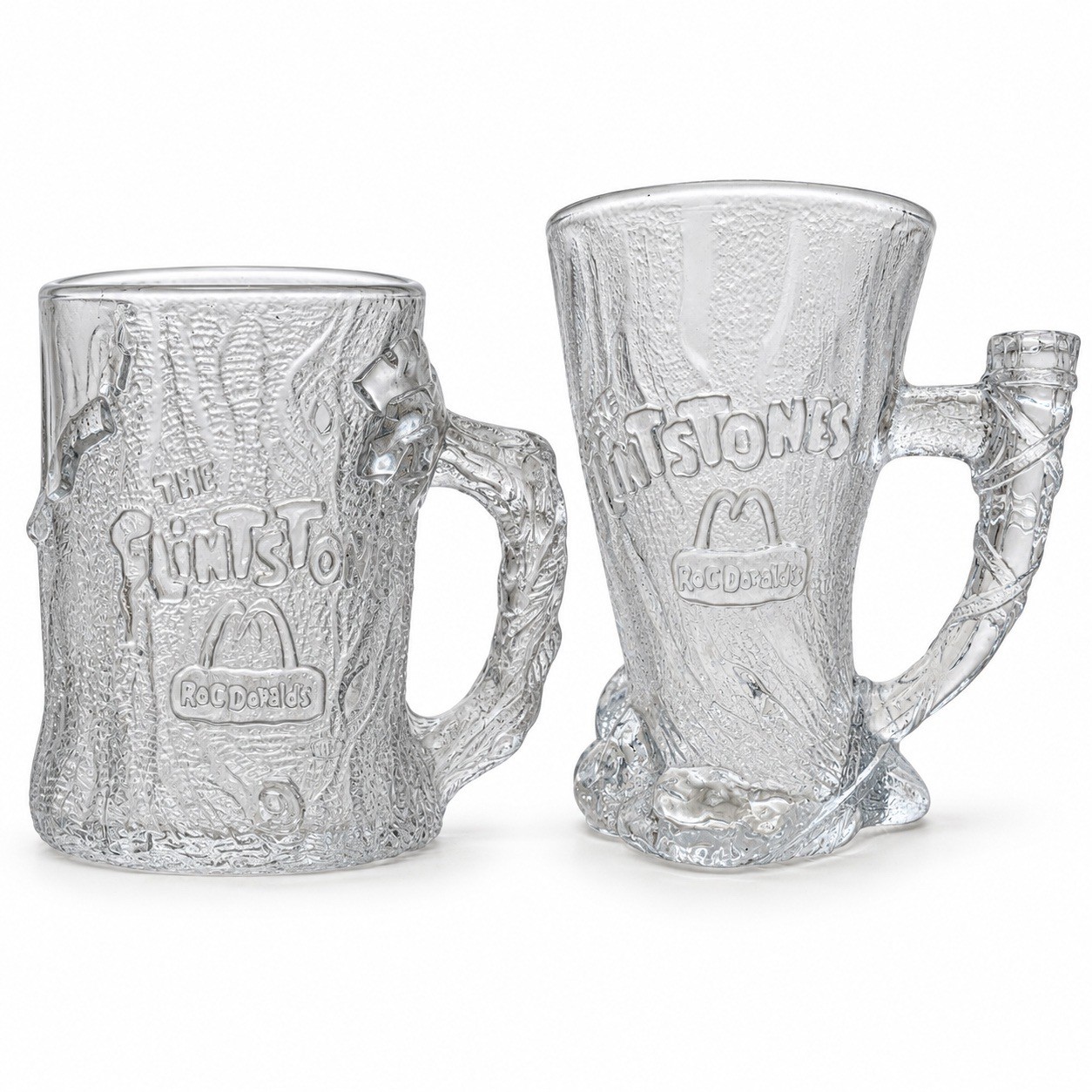 McDonald\'s The Flintstones TreeMENDOUS Glass Mug 1993 RocDonalds McDonald\'s The Flintstones TreeMENDOUS Glass Mug 1993 RocDonalds