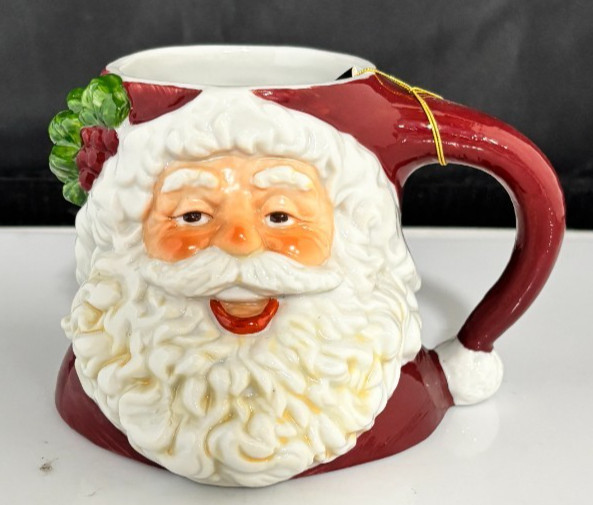 1991 Possible Dreams Santa Claus Face Mug Holiday Christmas Collectible