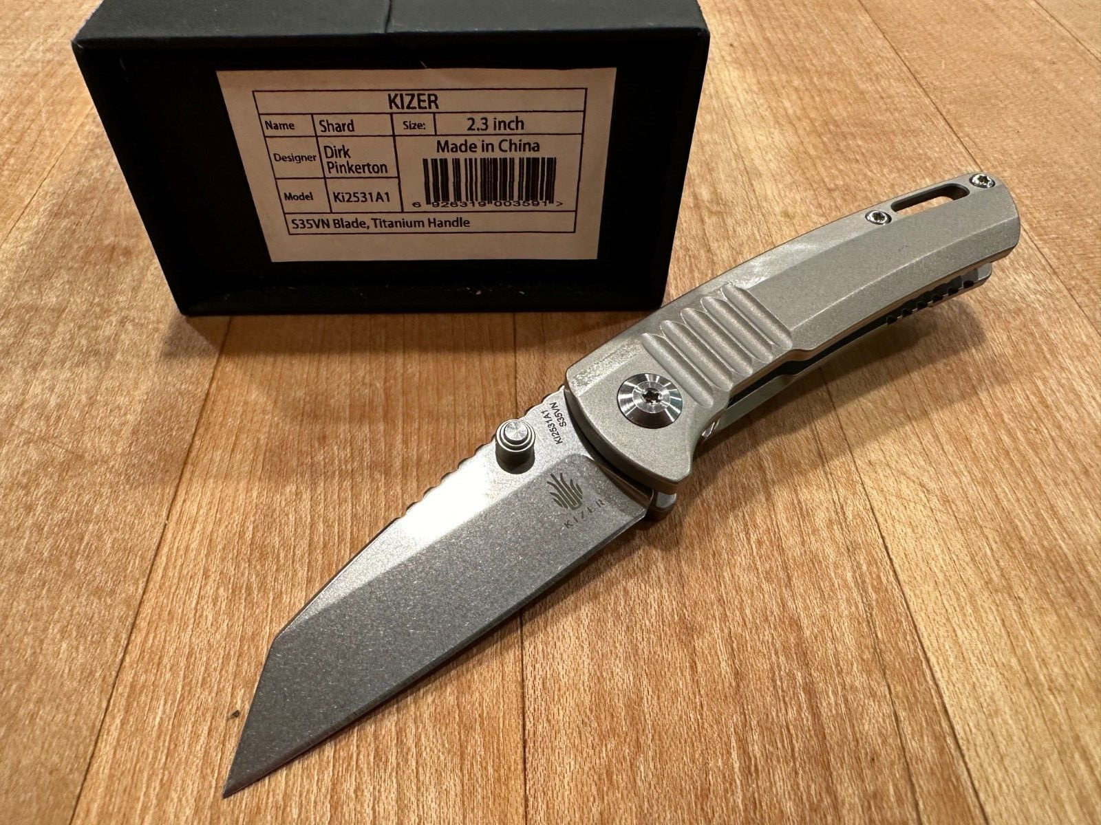 Kizer Shard Knife Titanium Ki2531A1 (2.3