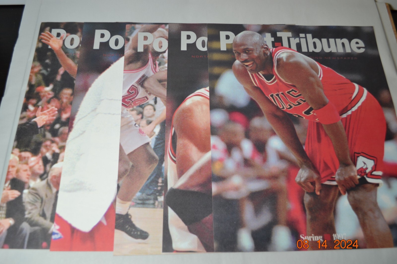 Chicago Bulls Limited Edition Post Tribune Inserts Set of 5 Vintage 1997 11\