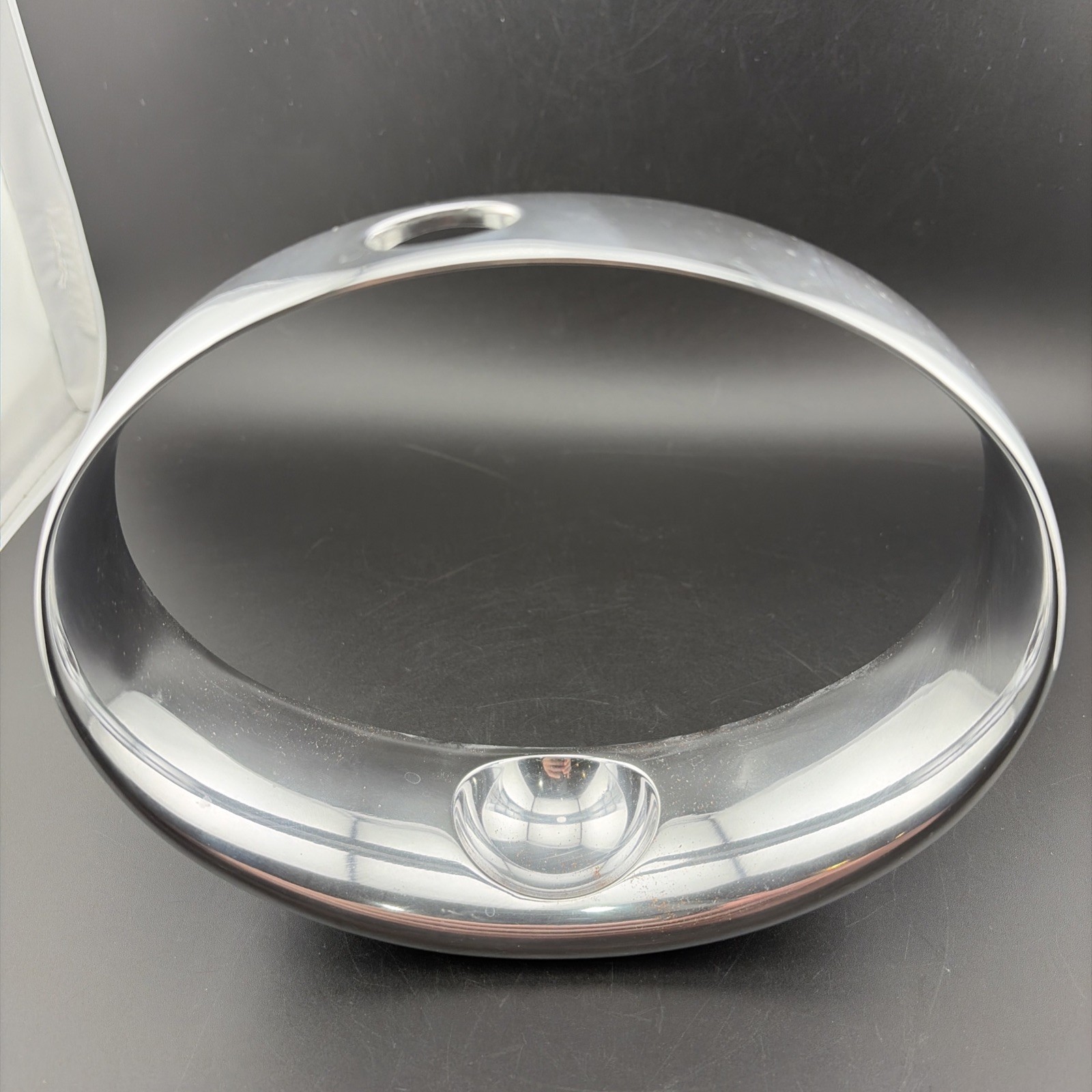 2009 Nambe Globe Bud Vase Neil Cohen MT 0038 Silver 6
