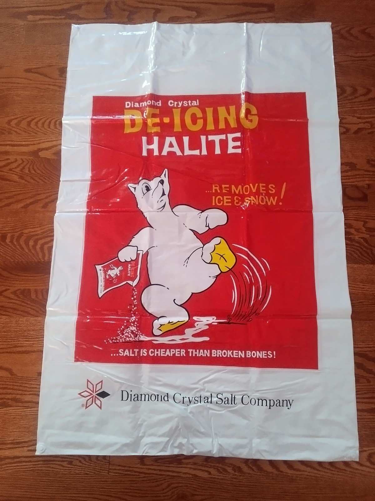 NOS Vintage Diamond Crystal Salt Inflatable Advertising 