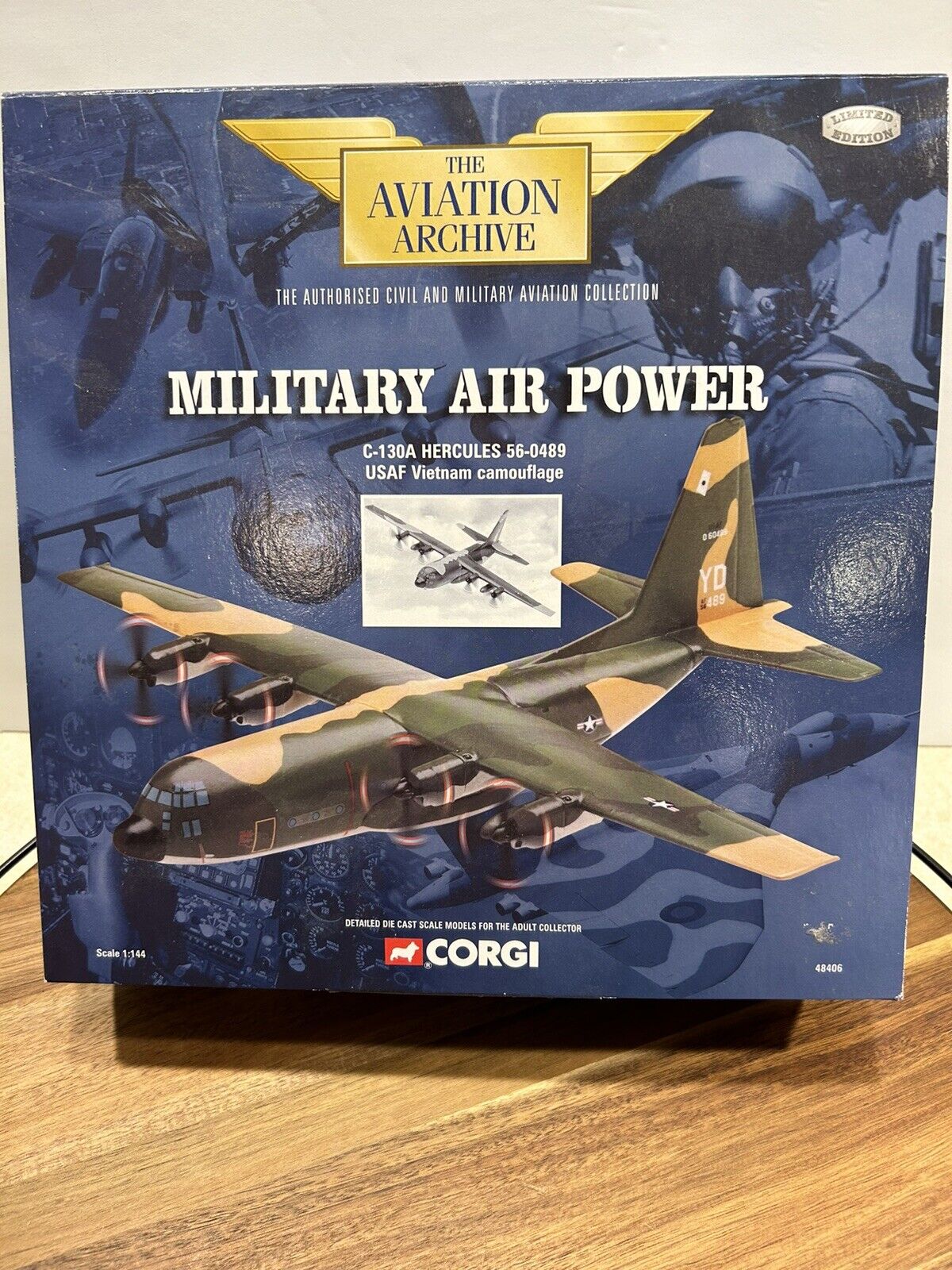 The Aviation Archive Military Air Power C130-a Hercules 56-0488 CORGI