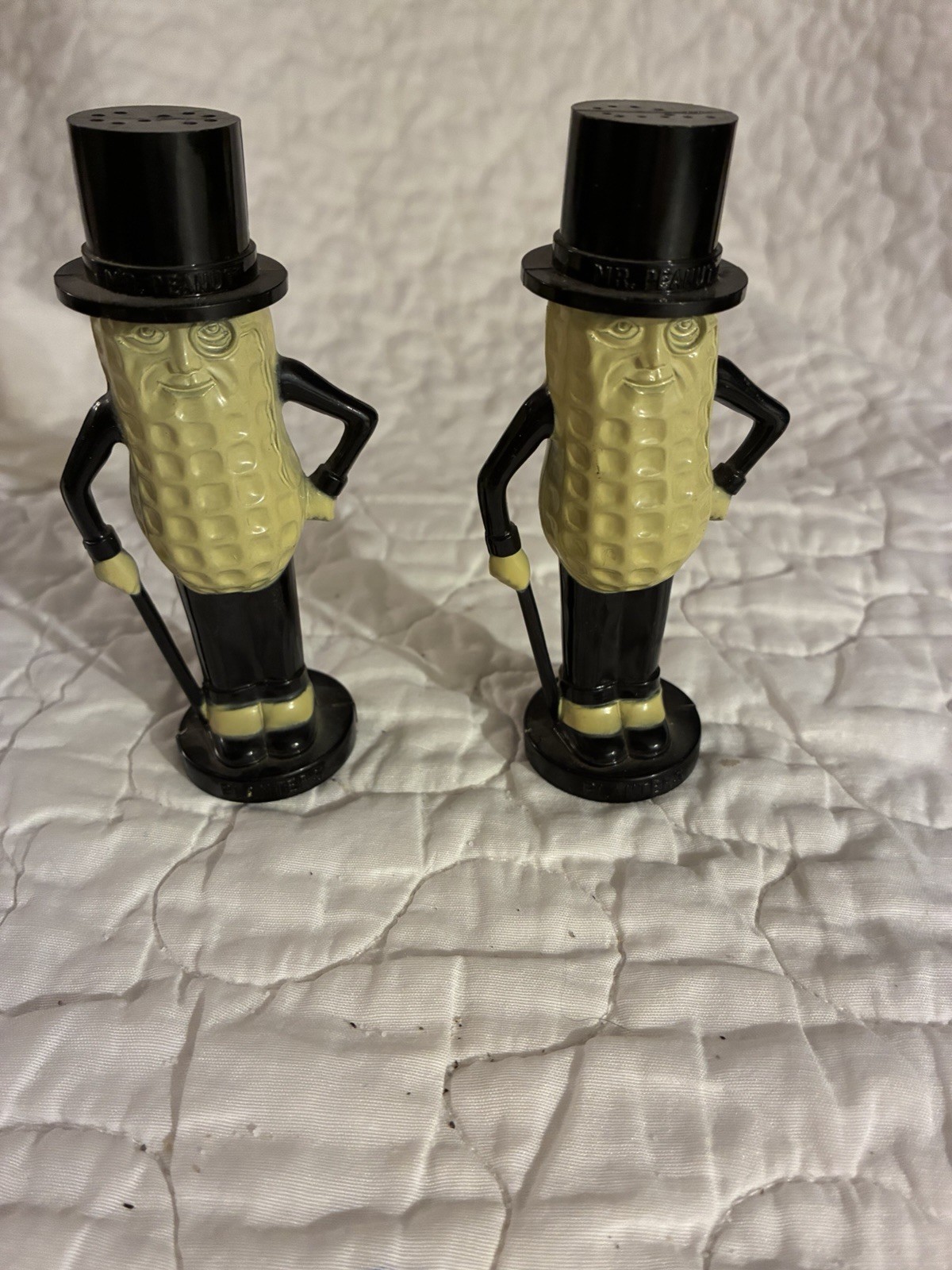 Vintage Mr. Peanut Planters Salt Pepper Shakers Pyro 4\