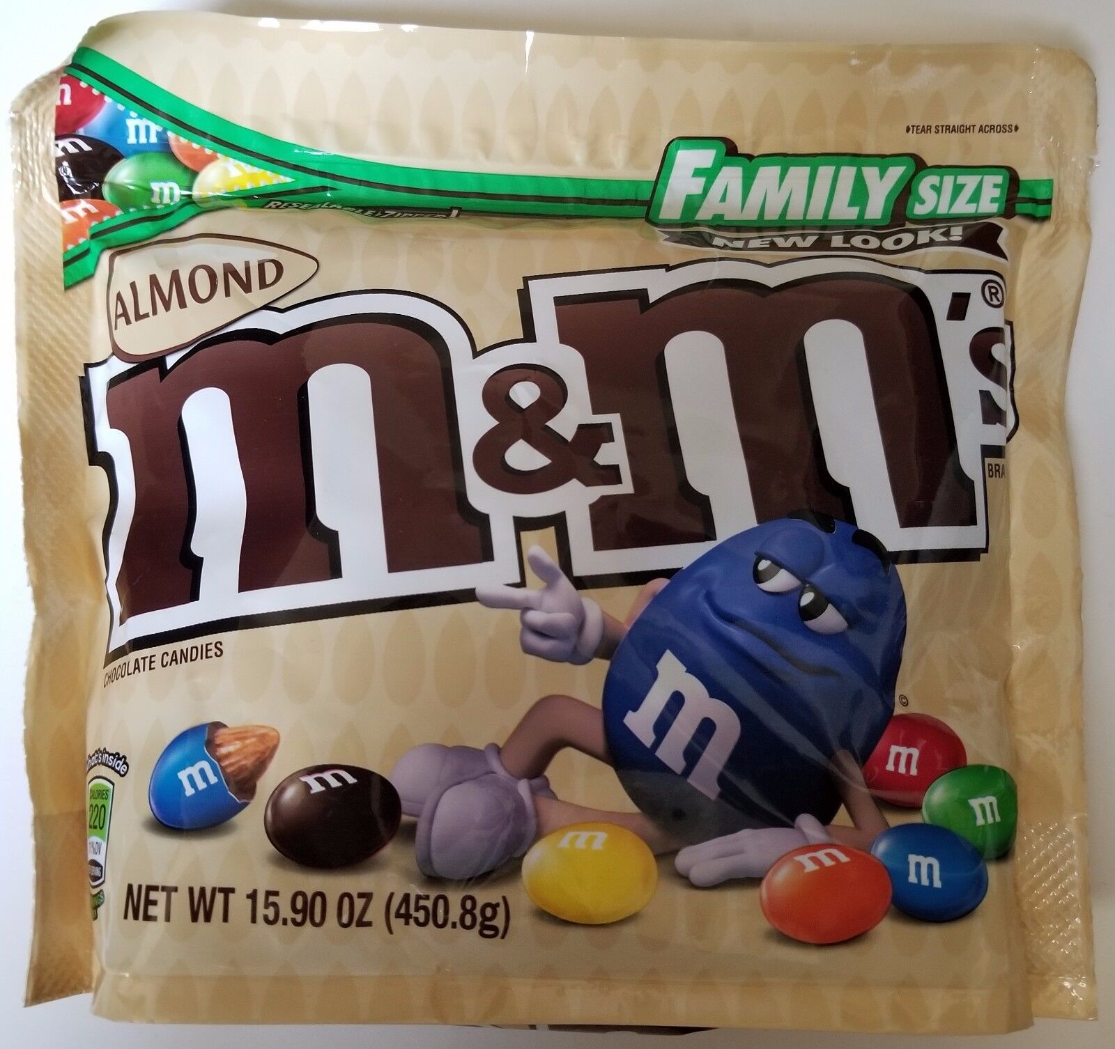 NEW Sealed Almond M&M\'s Family Size 15.90 oz Bag