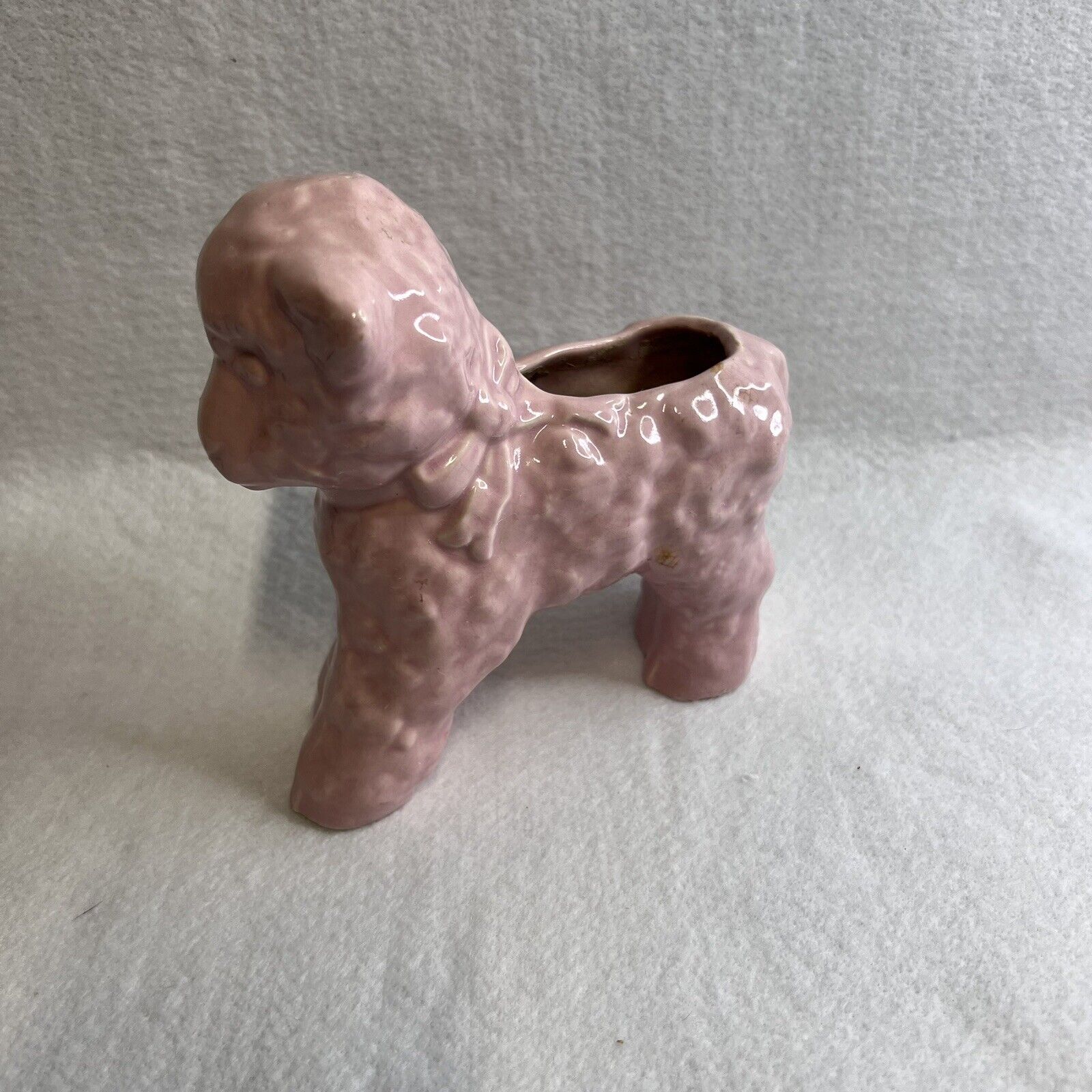 Pink Lamb Vintage Ceramic Planter Plant Holder Ceramic Figurine McCoy USA