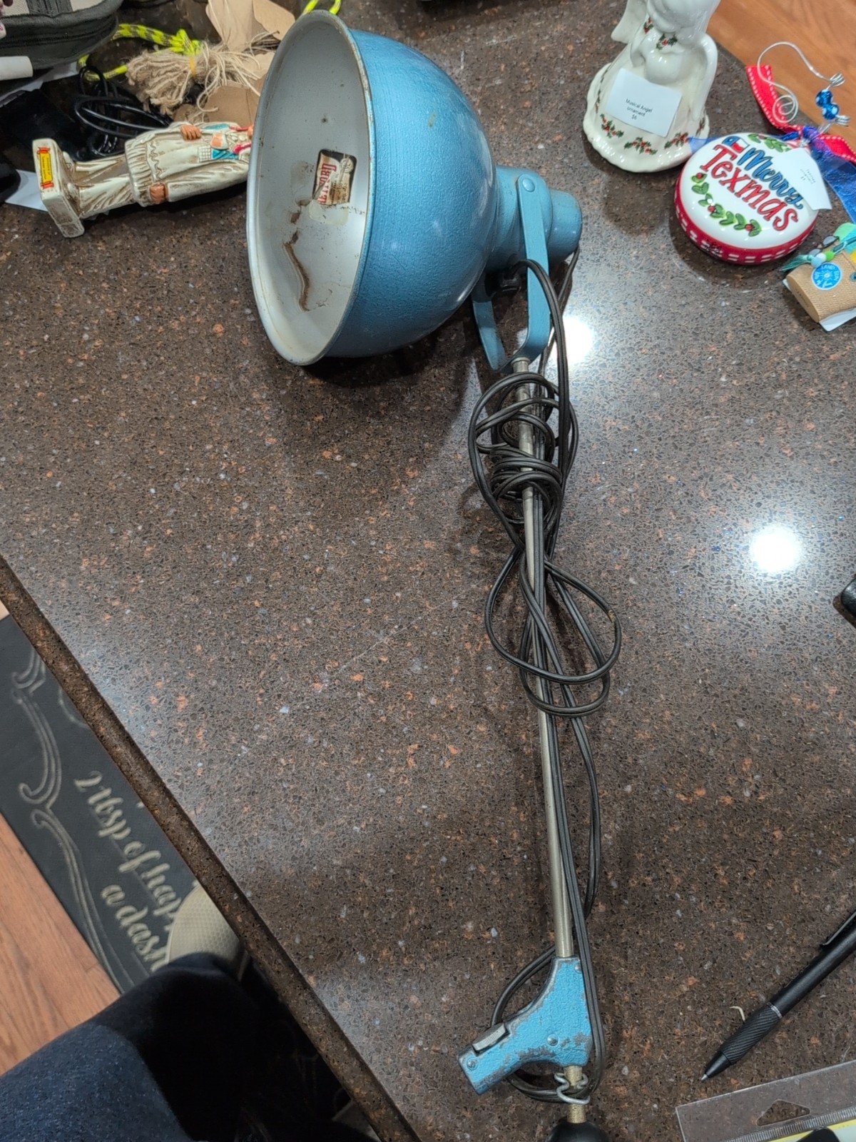 VTG MCM Industrial Bretford Articulating Metal Floor Lamp No Tripod Working Cond