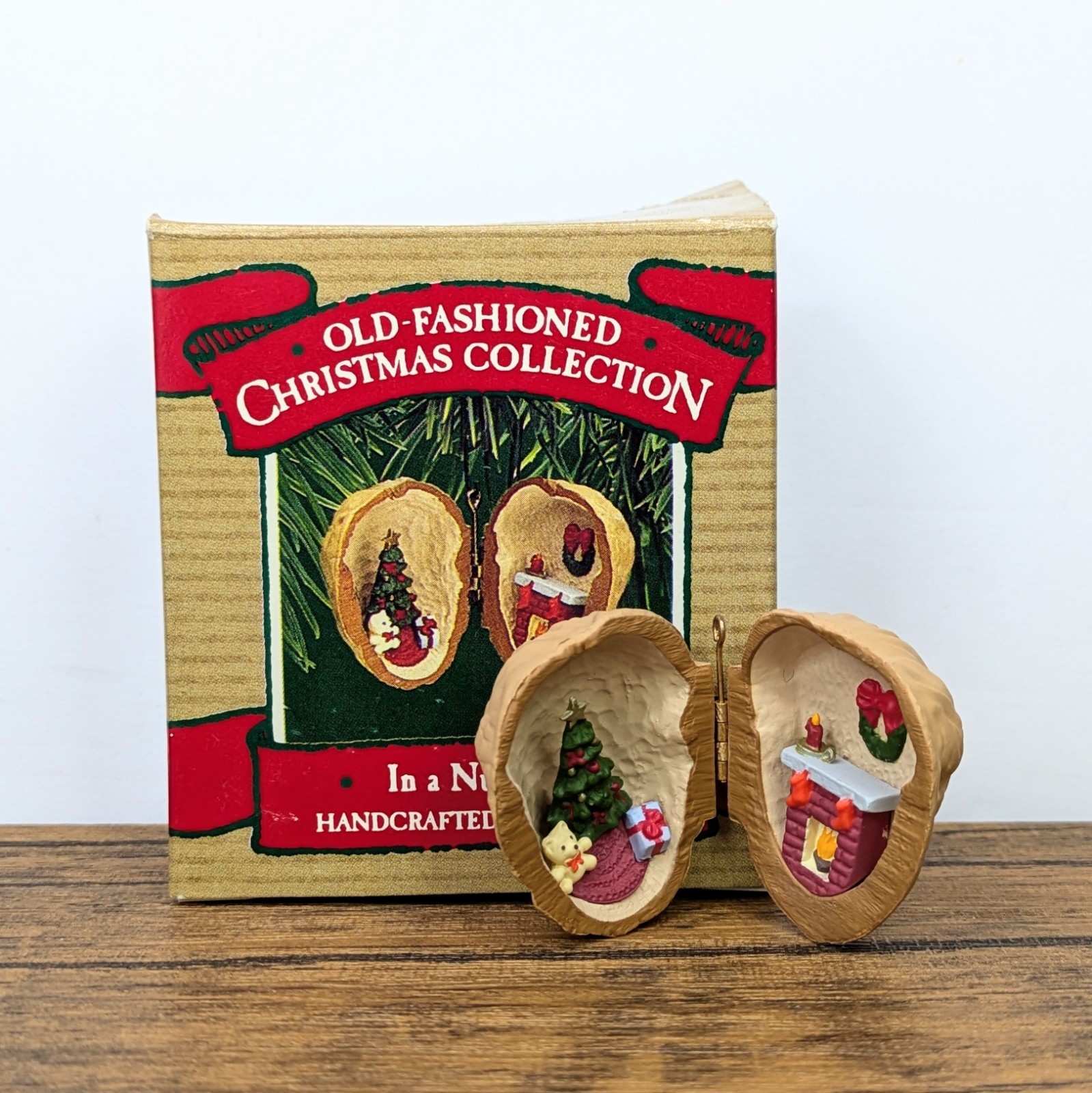 Vintage - 1987 Hallmark Keepsake Ornament, In a Nutshell (Opens Up)