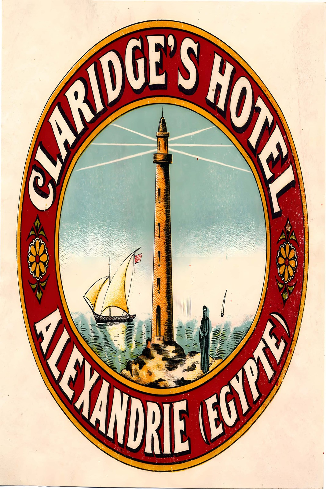 Claridge\'s Hotel Alexandrie Egypt Poster - 1930s Design 🌍🗺️ - 24x36” - Rare Claridge\'s Hotel Alexandrie Egypt Poster - 1930s Design 🌍🗺️ - 24x36” - Rare