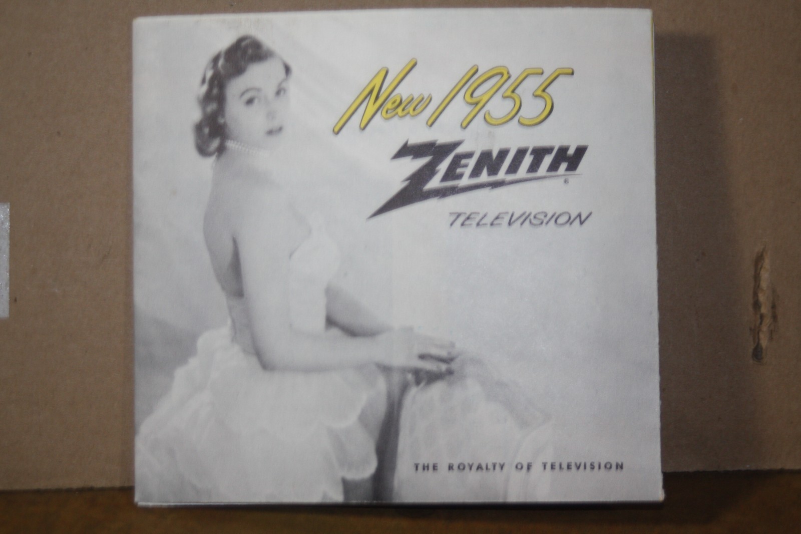 Vintage 1955 Zenith Television Fold Out Sales Poster - All Models TV + Stereos