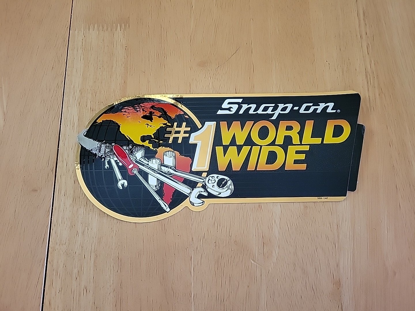 Vinrage Large Snap On #1 World Wide Tools Toolbox Decal Sticker Vinrage Large Snap On #1 World Wide Tools Toolbox Decal Sticker