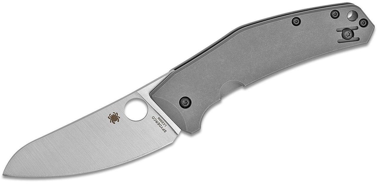 Spyderco SpydieChef C211TIP Spydie Chef Gray Titanium Handle Frame Lock Knife