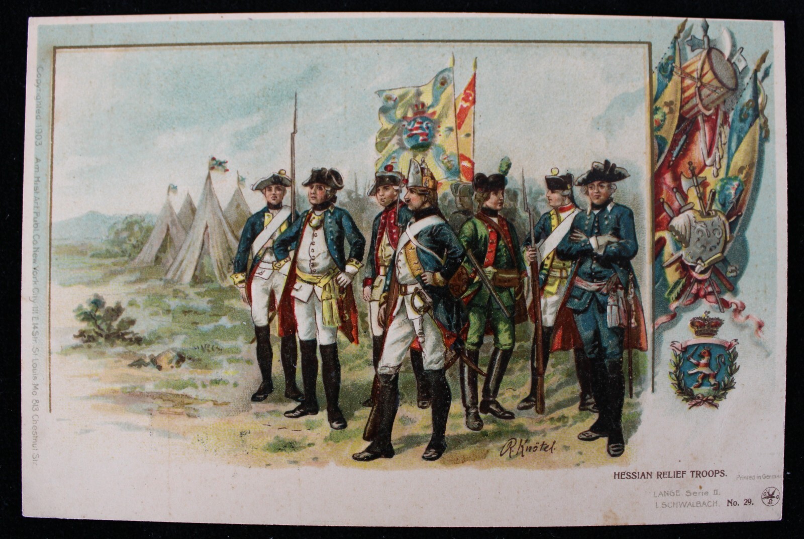 1898 Revolutionary War Hessian Relief Troops 5.5\
