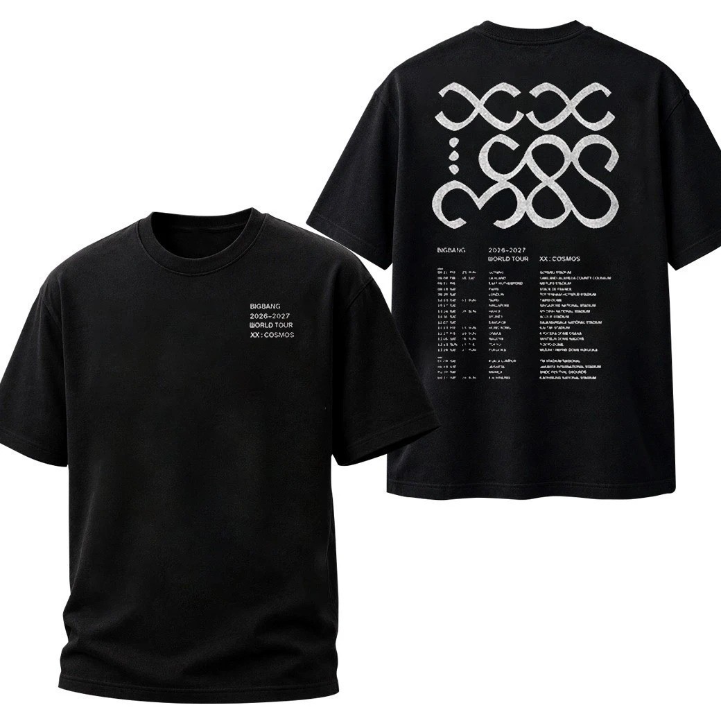 HOT BIGBANG 2026 2027 Cosmos World Tour Tour T-Shirt Reprint