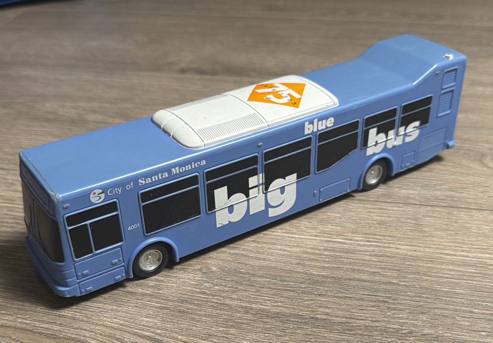 Rare City Of Santa Monica CA Big Blue Bus Line Model 4001 VG