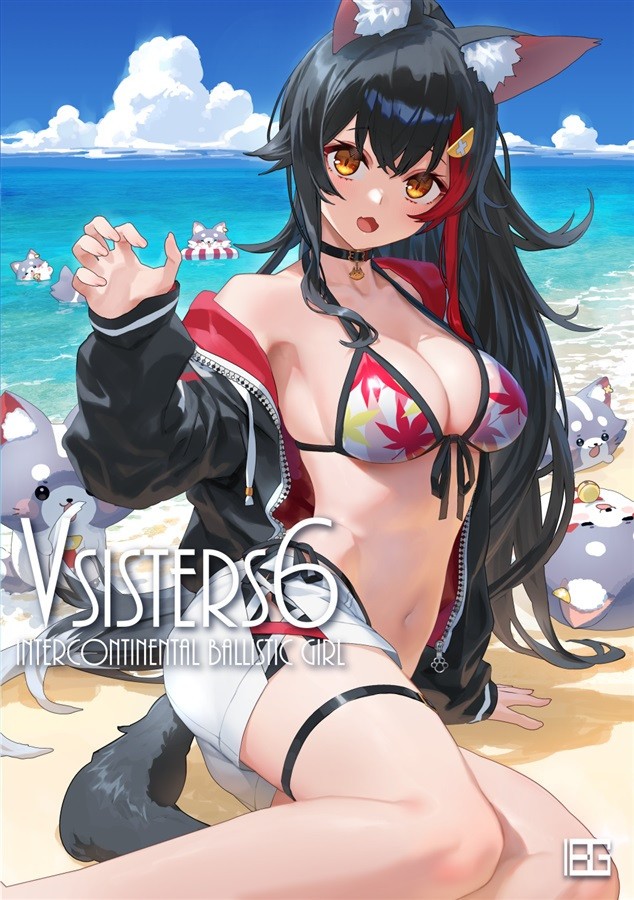 VSISTERS 6 Hololive Art Book Ookami Mio Izumi Sai B5/24P Doujinshi C108