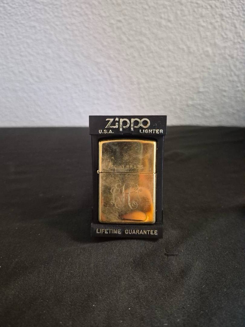 Vintage 1994 Zippo Solid BrassLighter F X Unfired W Box Sealed