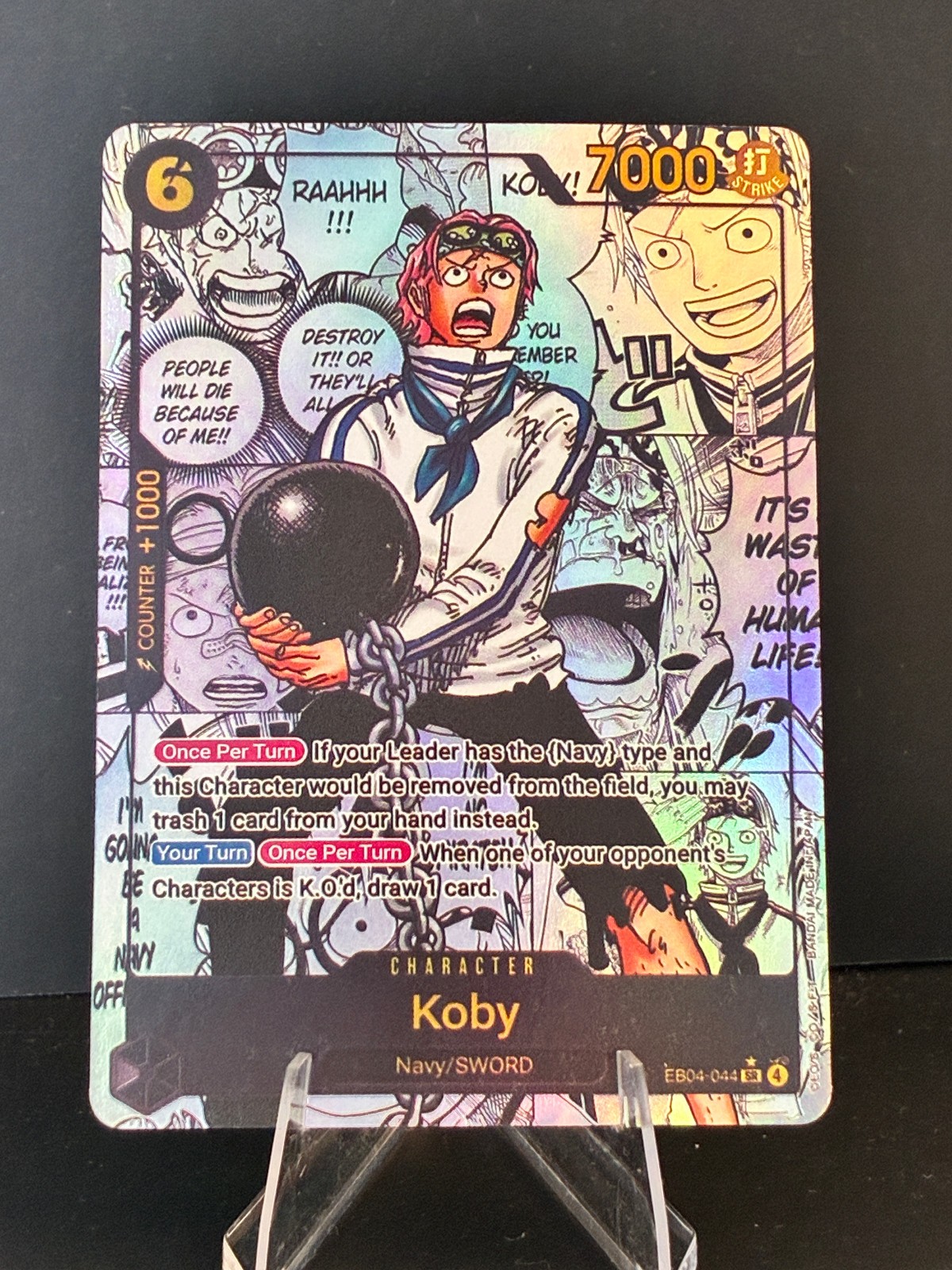 One Piece Koby Manga Rare EB04-044 SR Alt Art Custom/Fan Art