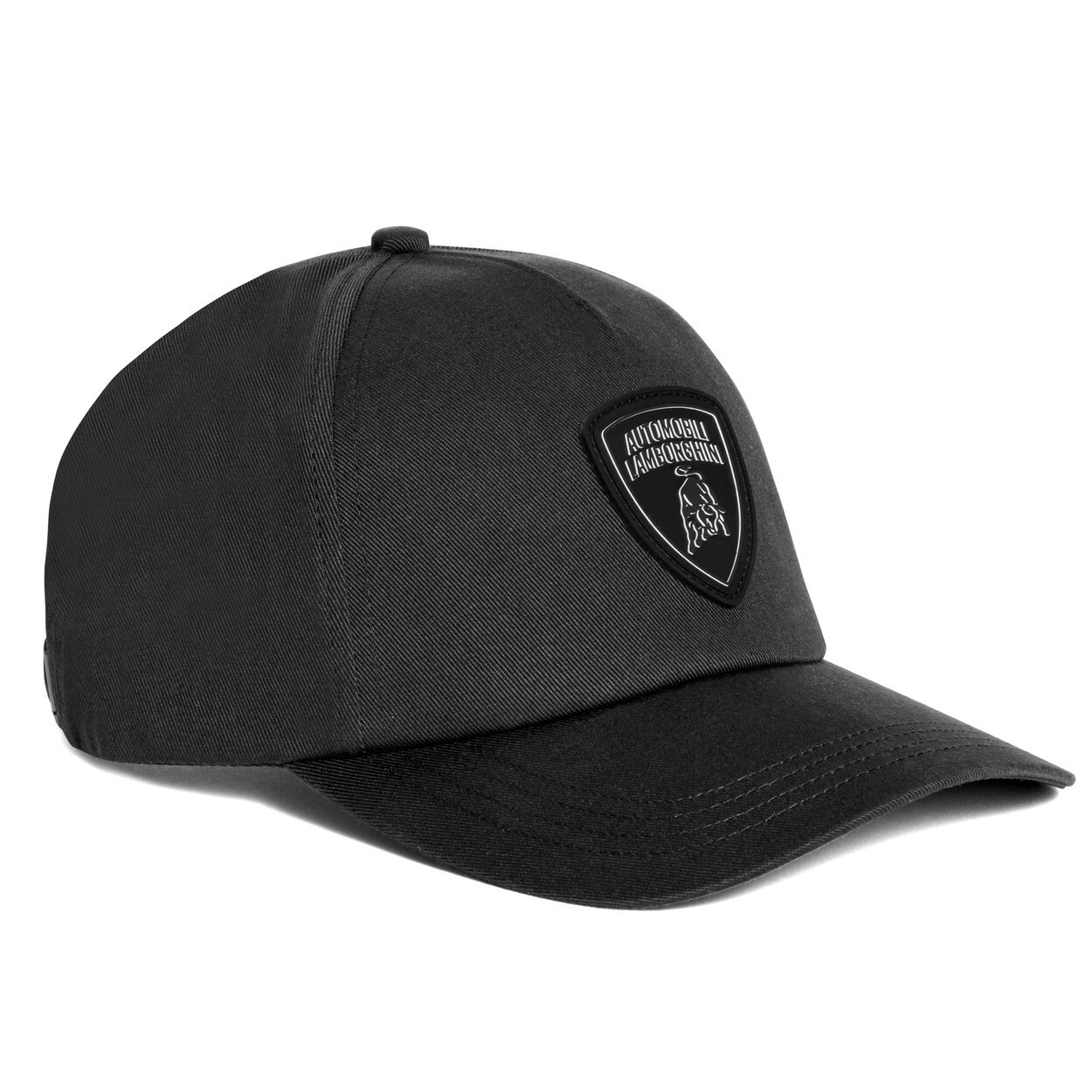 GENUINE Lamborghini Black Shield Logo Cap Black