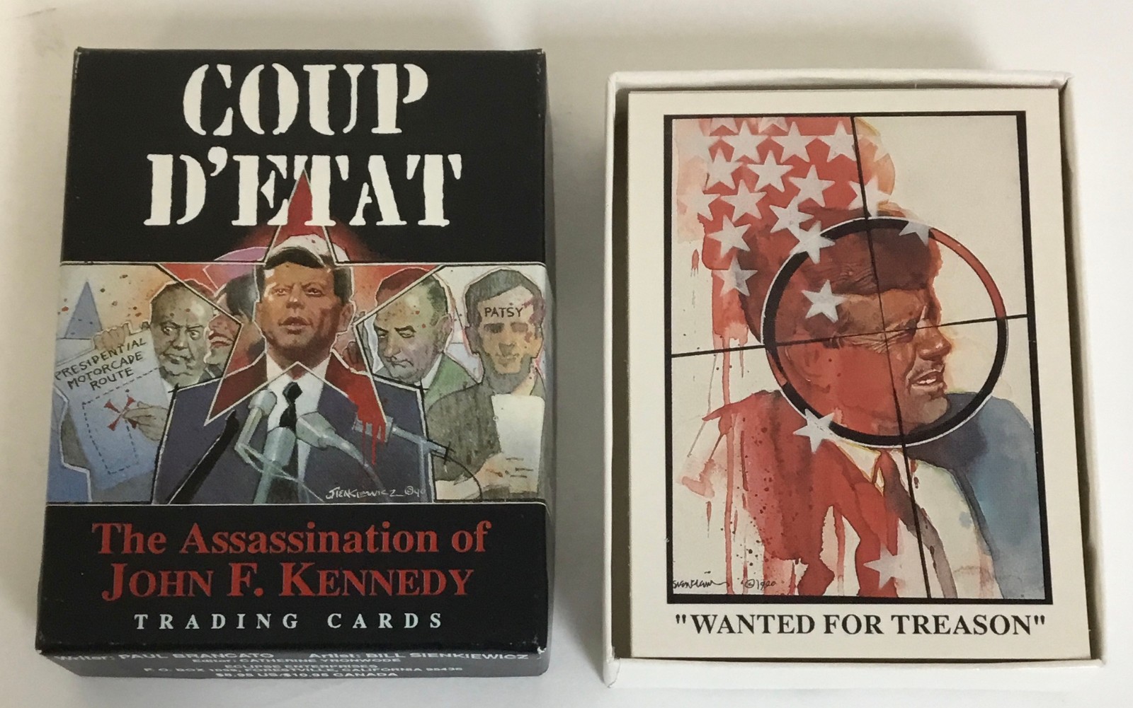 Coup D\' Etat The Assassination Of John F. Kennedy Trading Cards 1990 Brancati Coup D\' Etat The Assassination Of John F. Kennedy Trading Cards 1990 Brancati
