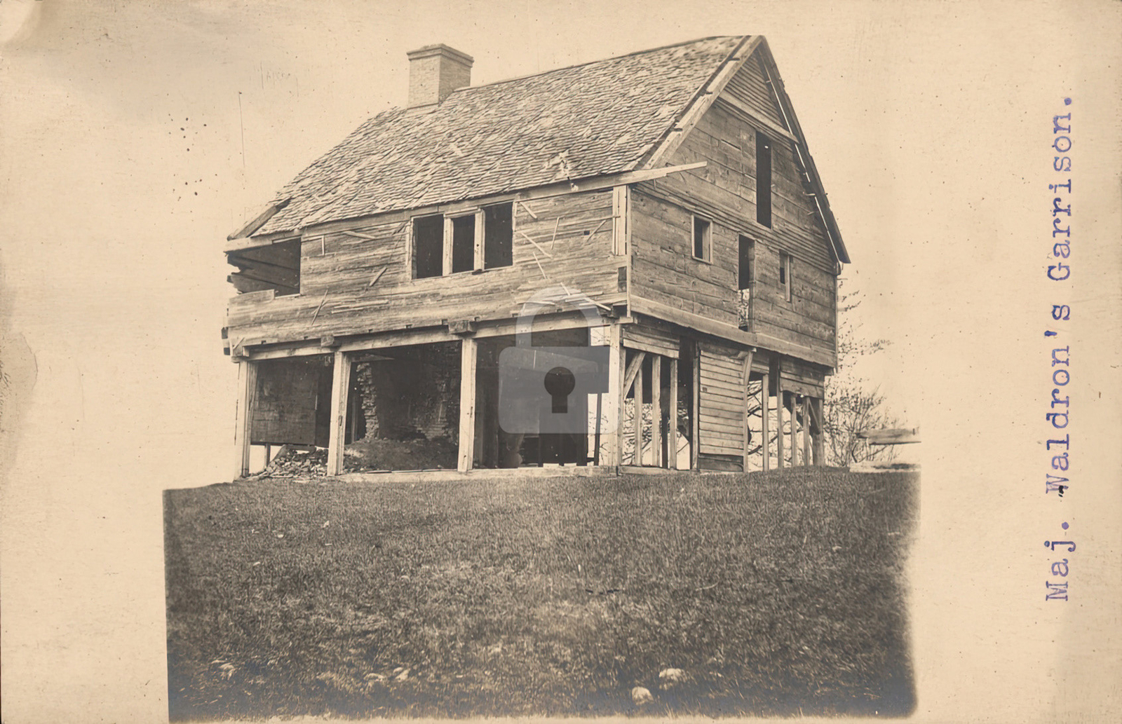 Barrington NH Garrison (Caption on card in error) 1908 RPPC Photo Postcard Copy