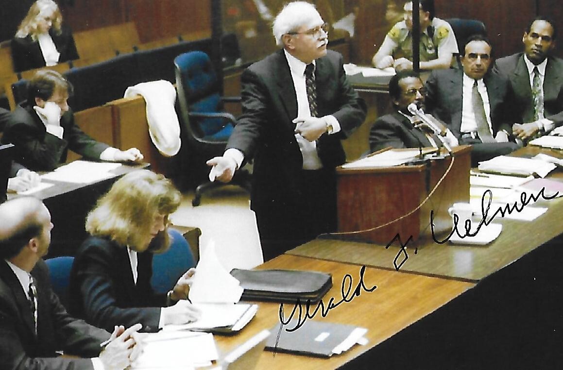 Gerald Uelmen signed 4x6 photo OJ Simpson Trial \