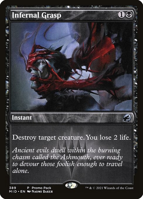 [MTG] Infernal Grasp (Showcase) (389) (MID) LP-HP