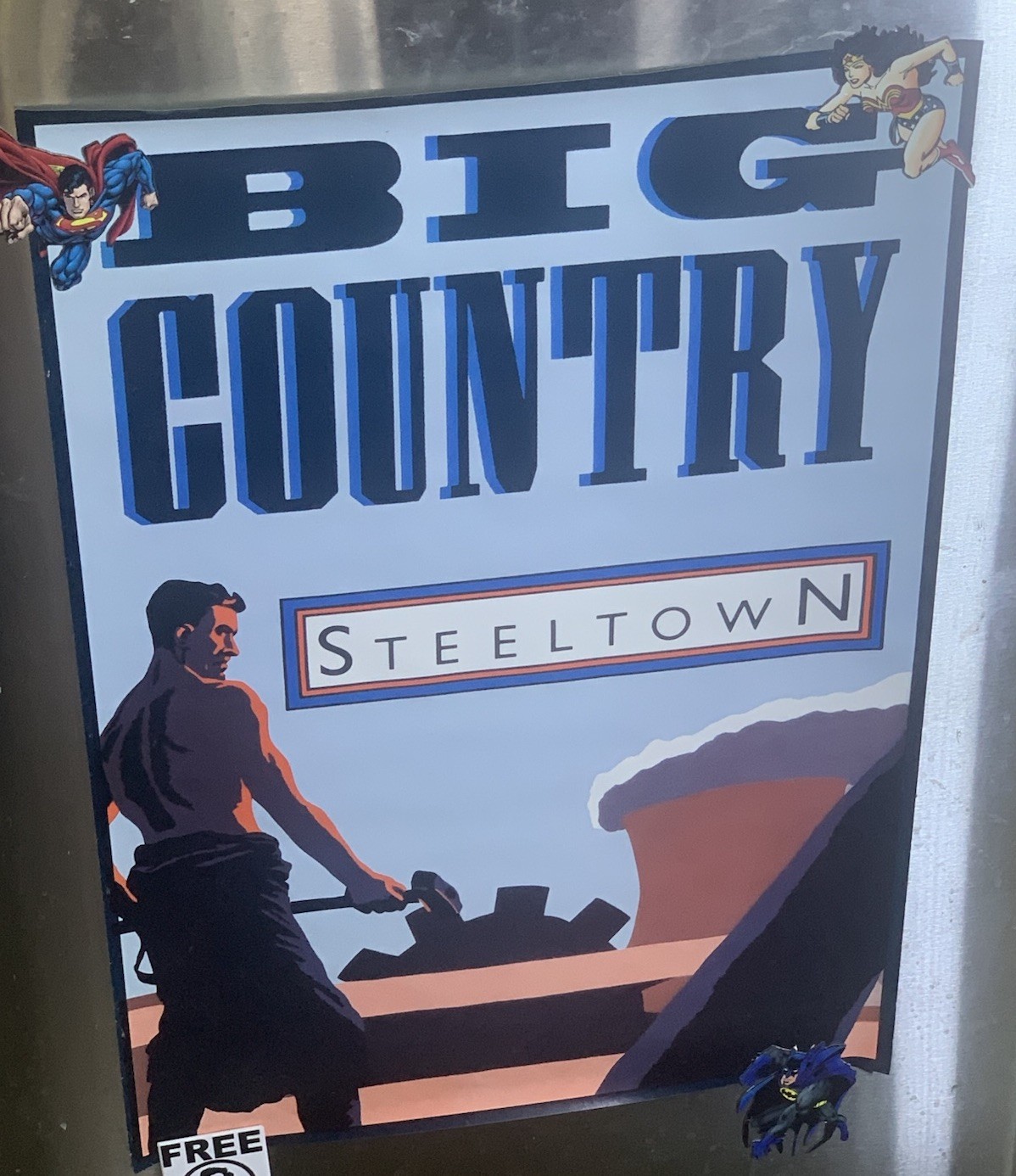 Big Country Steeltown Promo Poster 1984 Original 19x27 Big Country Steeltown Promo Poster 1984 Original 19x27