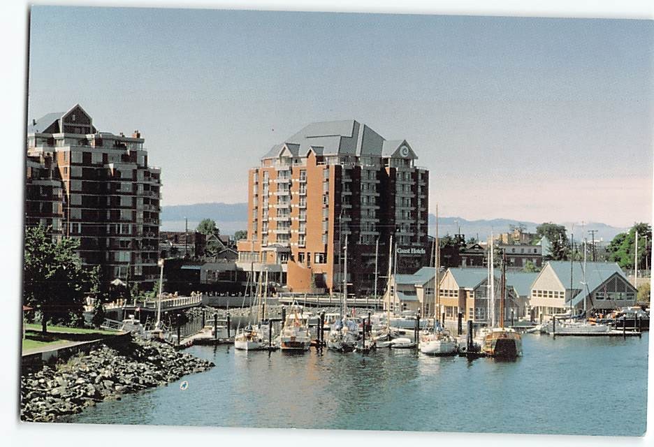 Postcard Coast Victoria Harbourside Hotel BC Canada I-25723