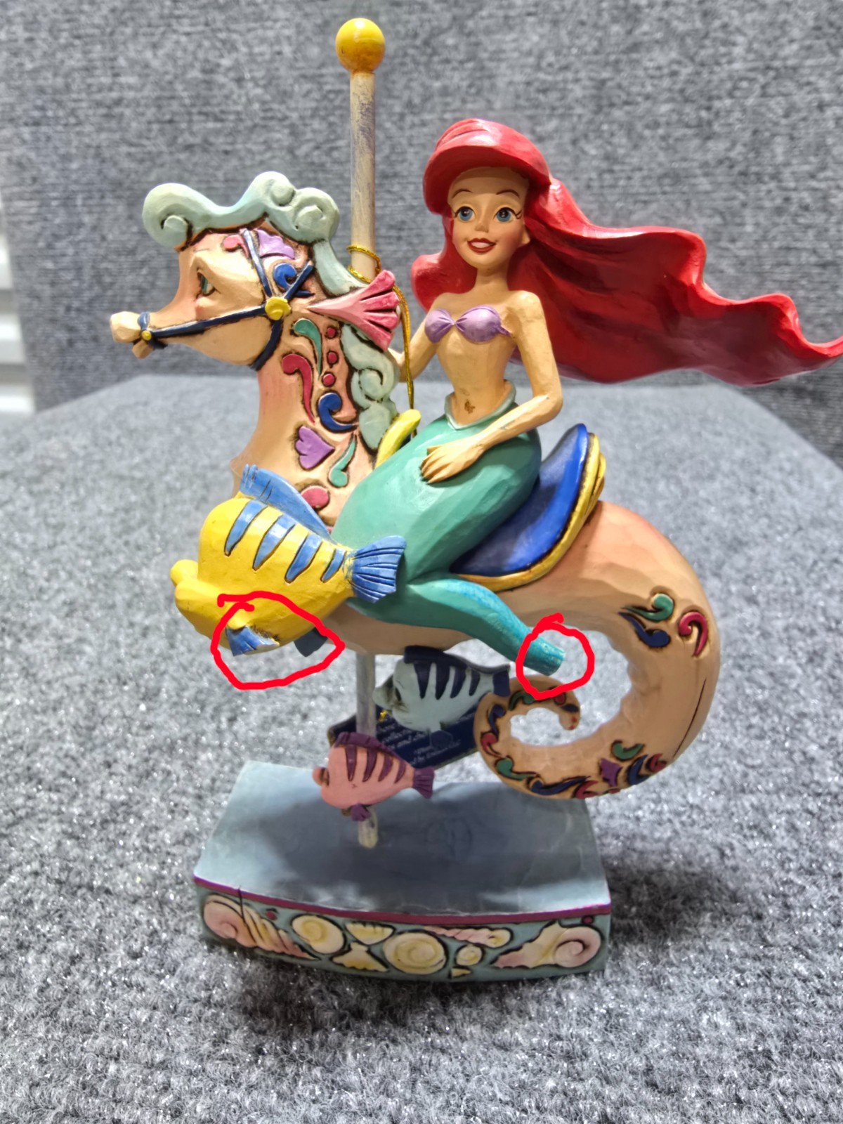 Jim Shore Disney Traditions 4011742 Ariel Carousel \