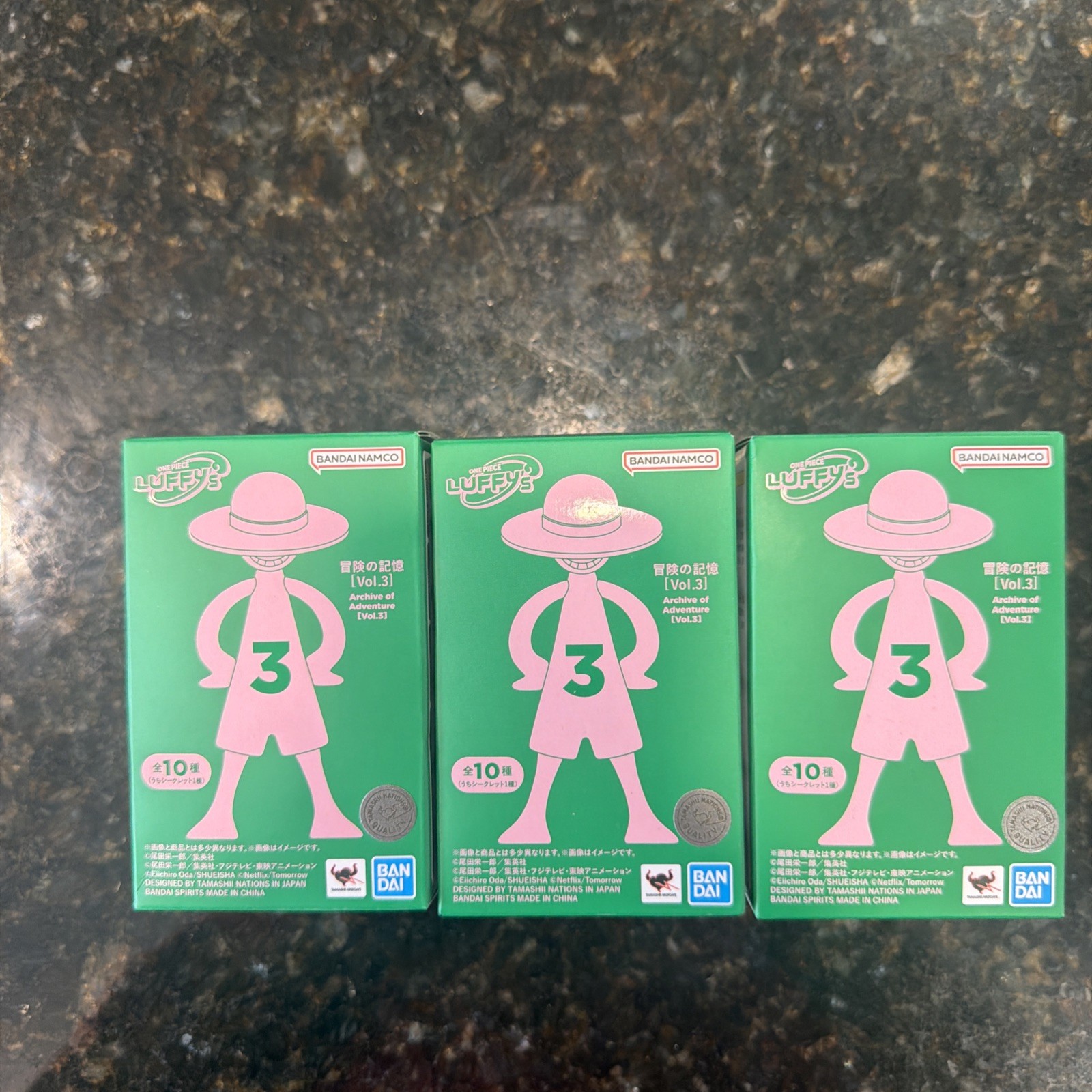 3x One Piece Luffy's Archive Of Adventure Vol. 3 Blind Box New Box US SELLER 3x One Piece Luffy's Archive Of Adventure Vol. 3 Blind Box New Box US SELLER