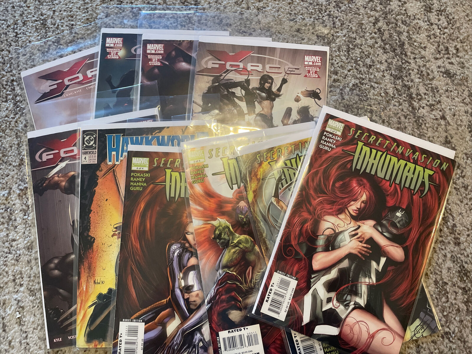 Lot If (10) Comics Inhumans X force More