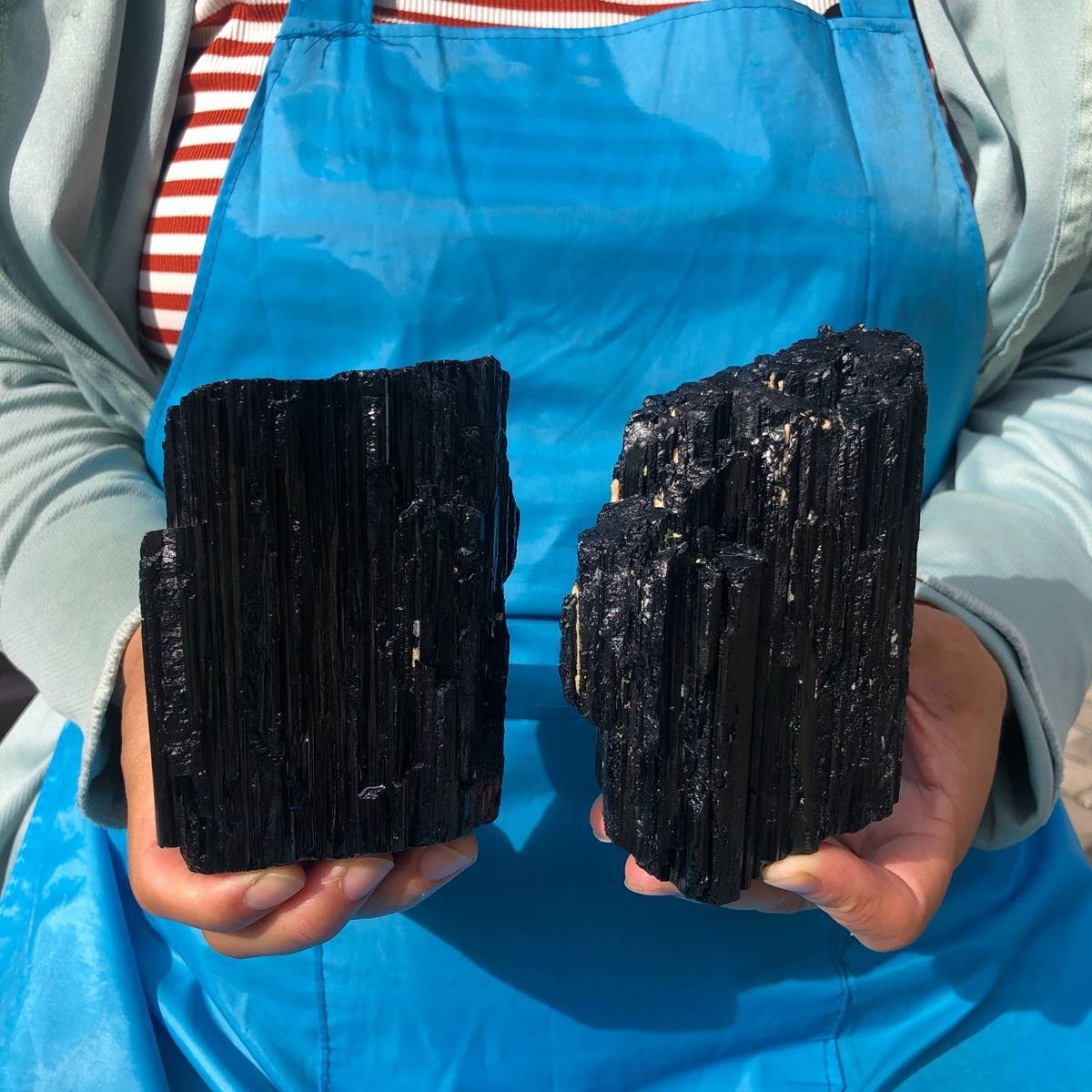1060+990g Natural Black Tourmaline Quartz Crystal Mineral Specimen Healing 1060+990g Natural Black Tourmaline Quartz Crystal Mineral Specimen Healing
