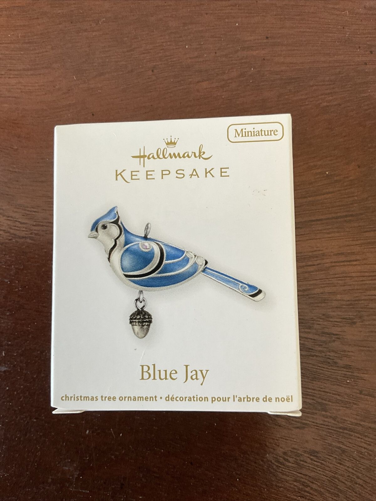 Hallmark Keepsake Miniature Ornament 2012 BLUE JAY MINIATURE Bird